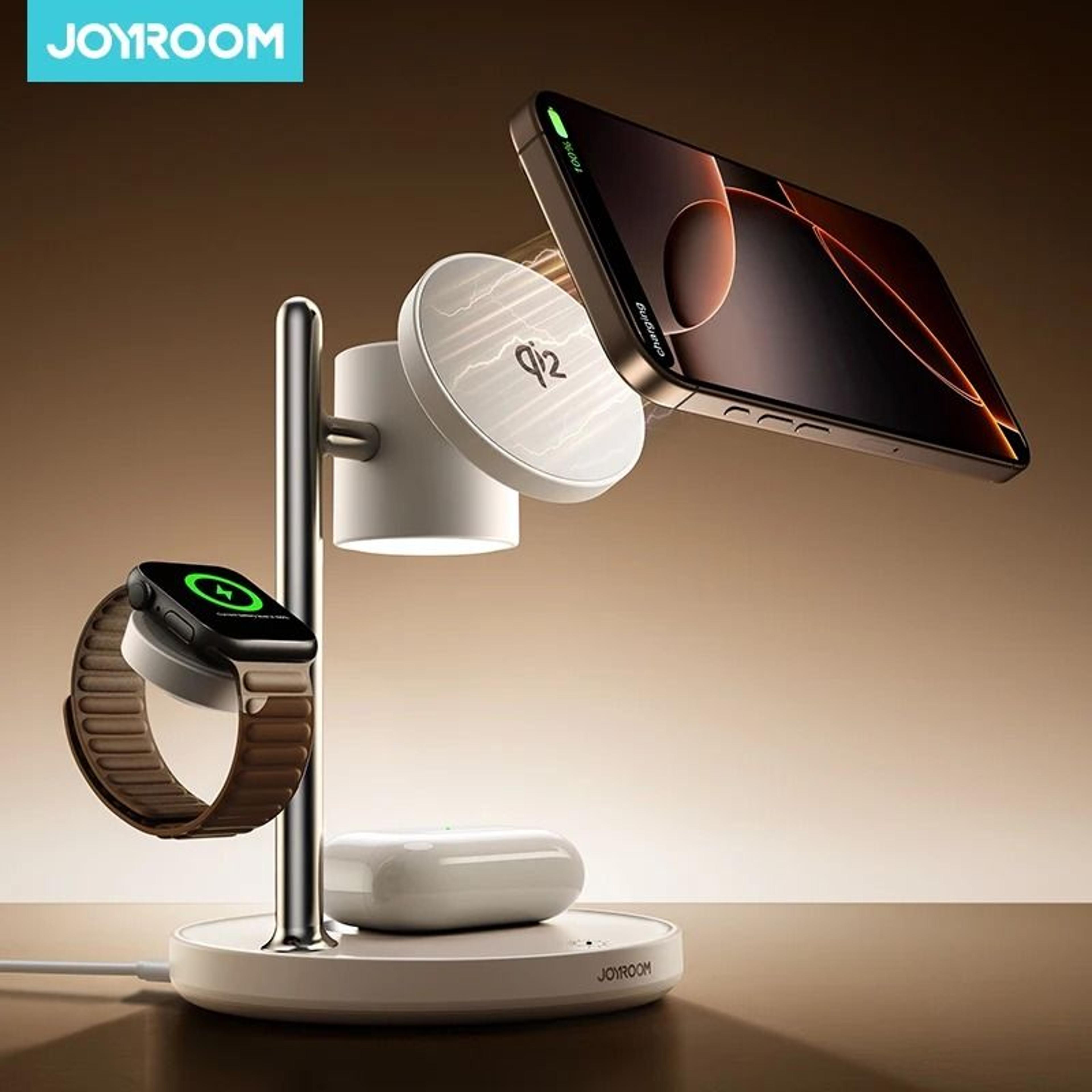 3-in-1 magnetic charging station – high-speed wireless hub