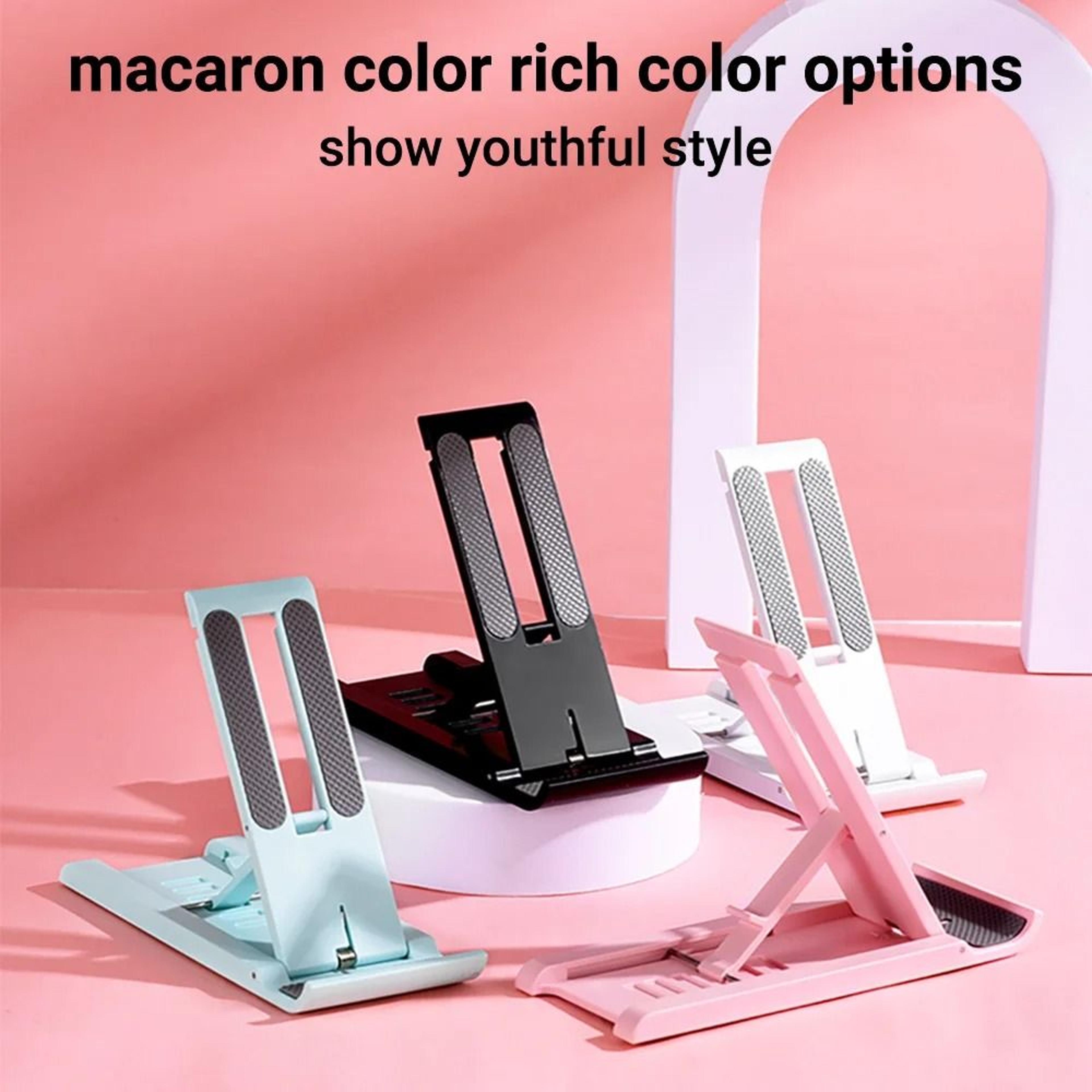 foldable desktop phone holder – ultra-portable mini smartphone stand