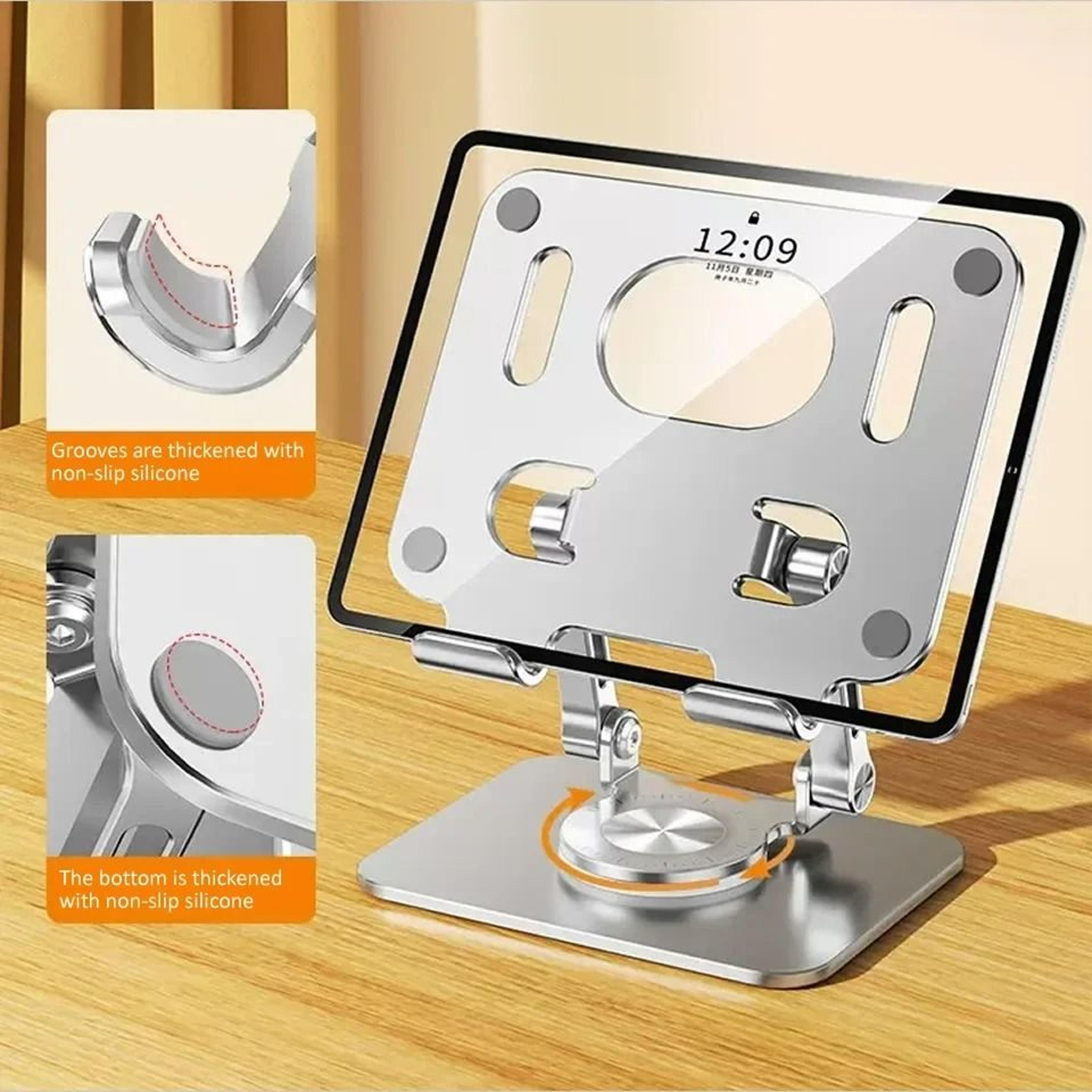 360° rotating desktop tablet stand – premium aluminum foldable support