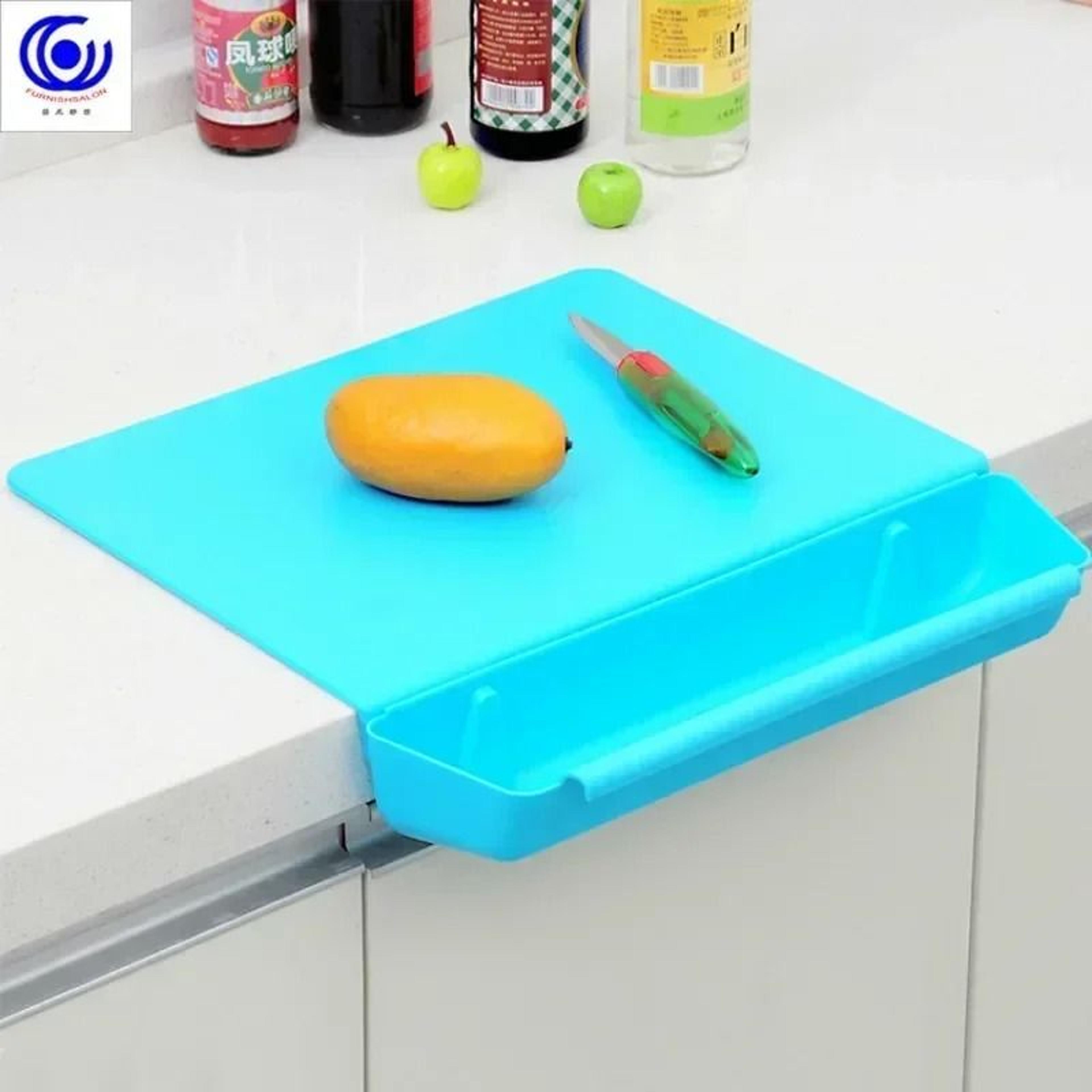 2-in-1 candy color prep station & chopping board