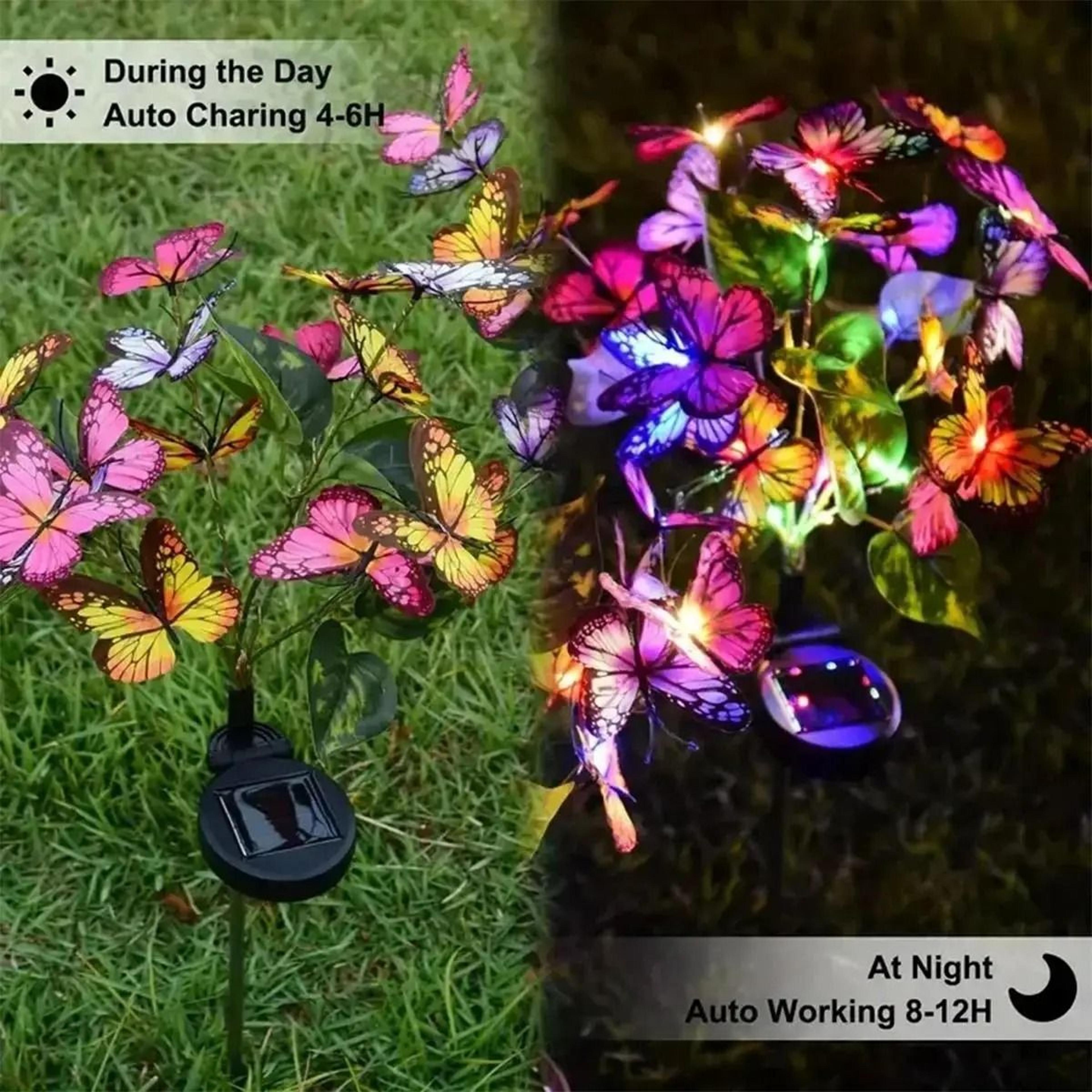 solar butterfly & flower landscape decoration lights