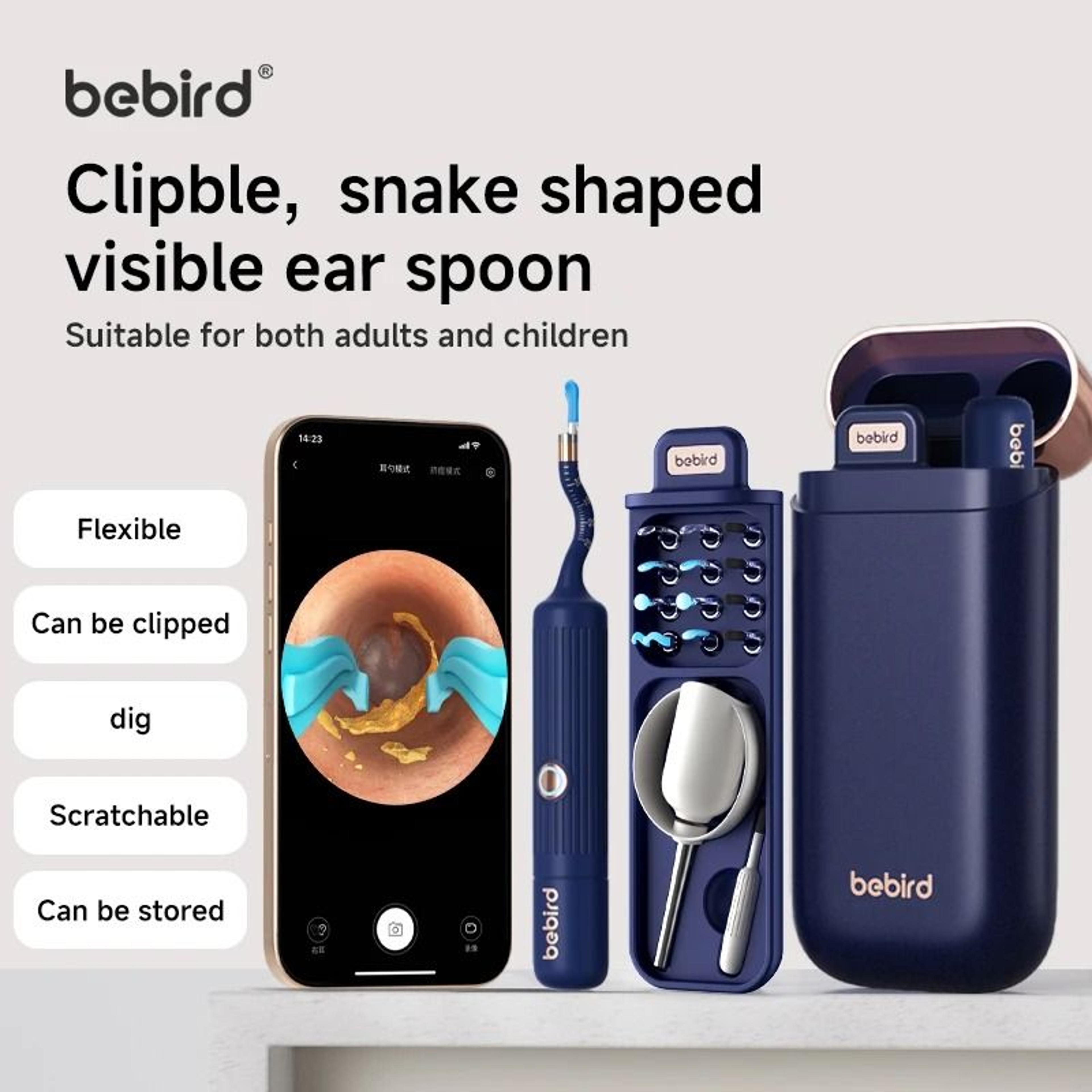 visual ear cleaner & hd robotic tweezer endoscope