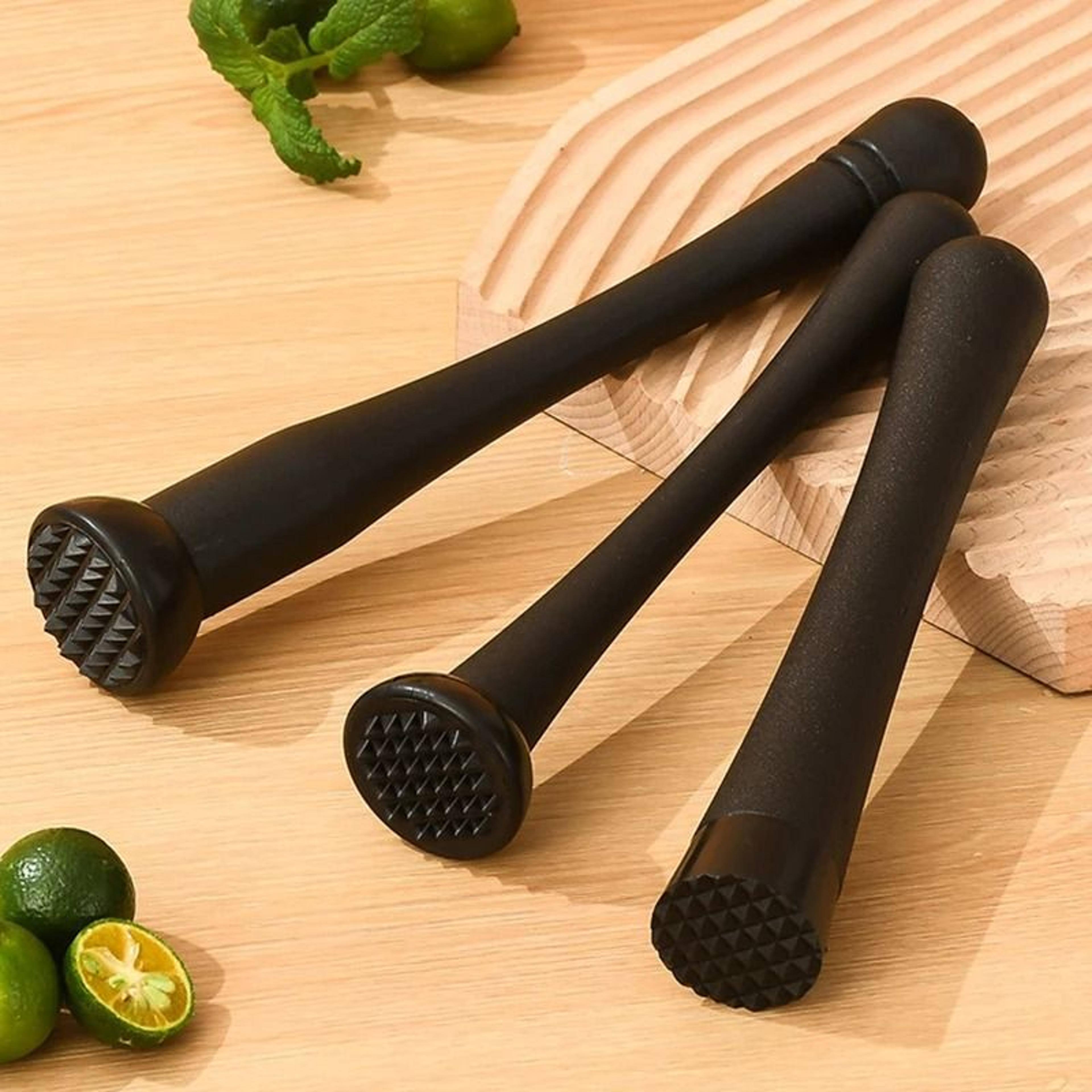 stainless steel cocktail muddler & spiky ice pestle