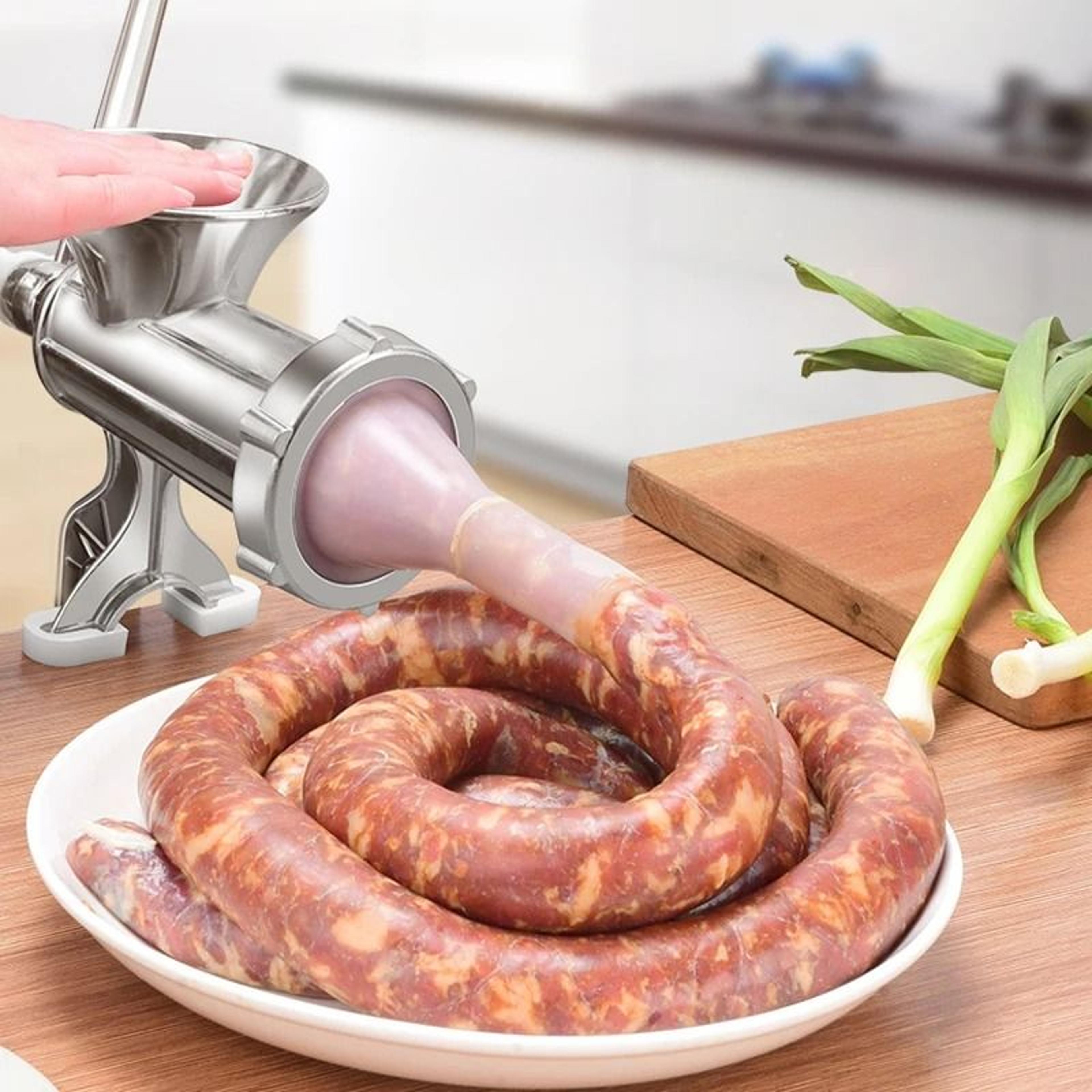 aluminum alloy manual meat grinder & sausage maker