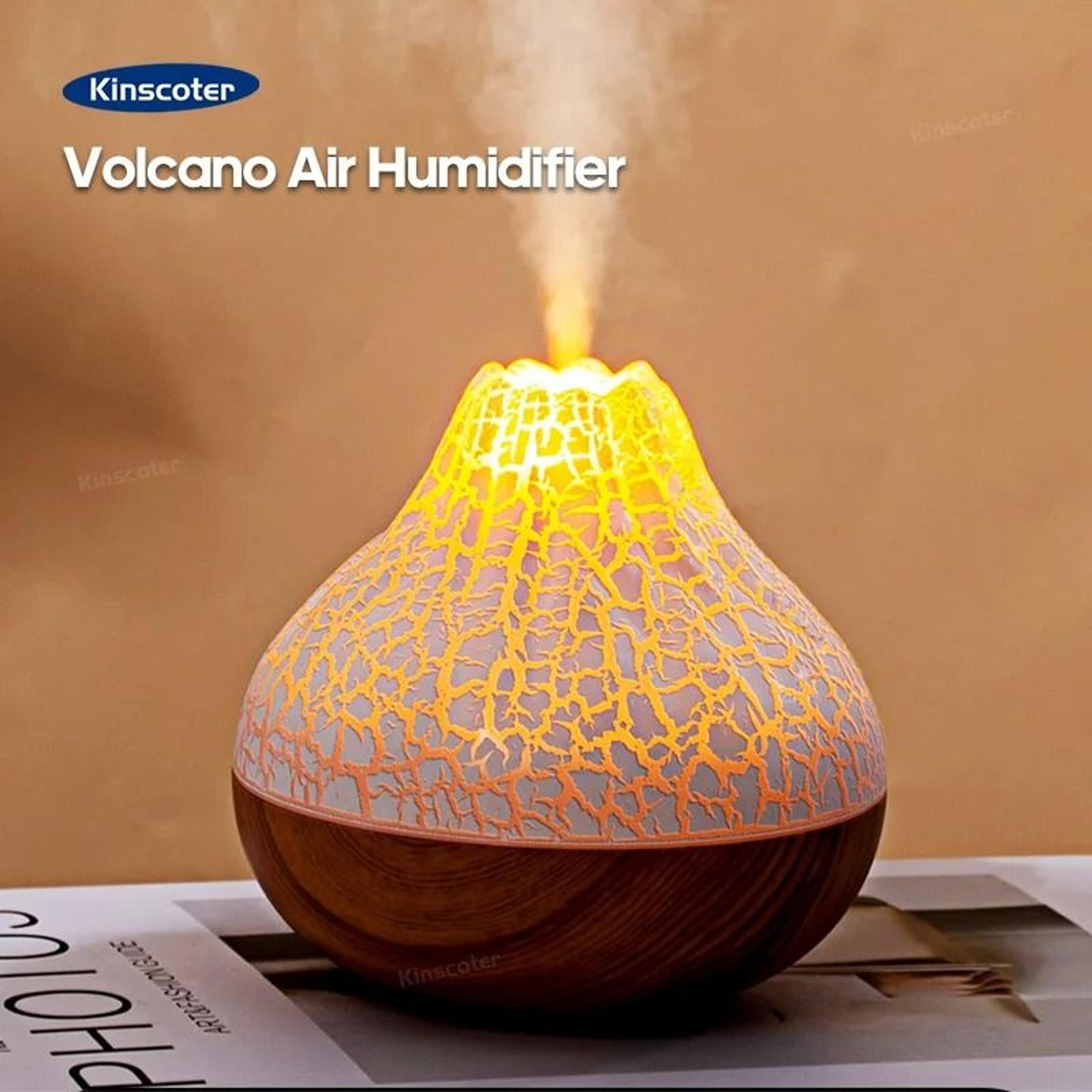 300ml volcano air humidifier & desktop mist diffuser