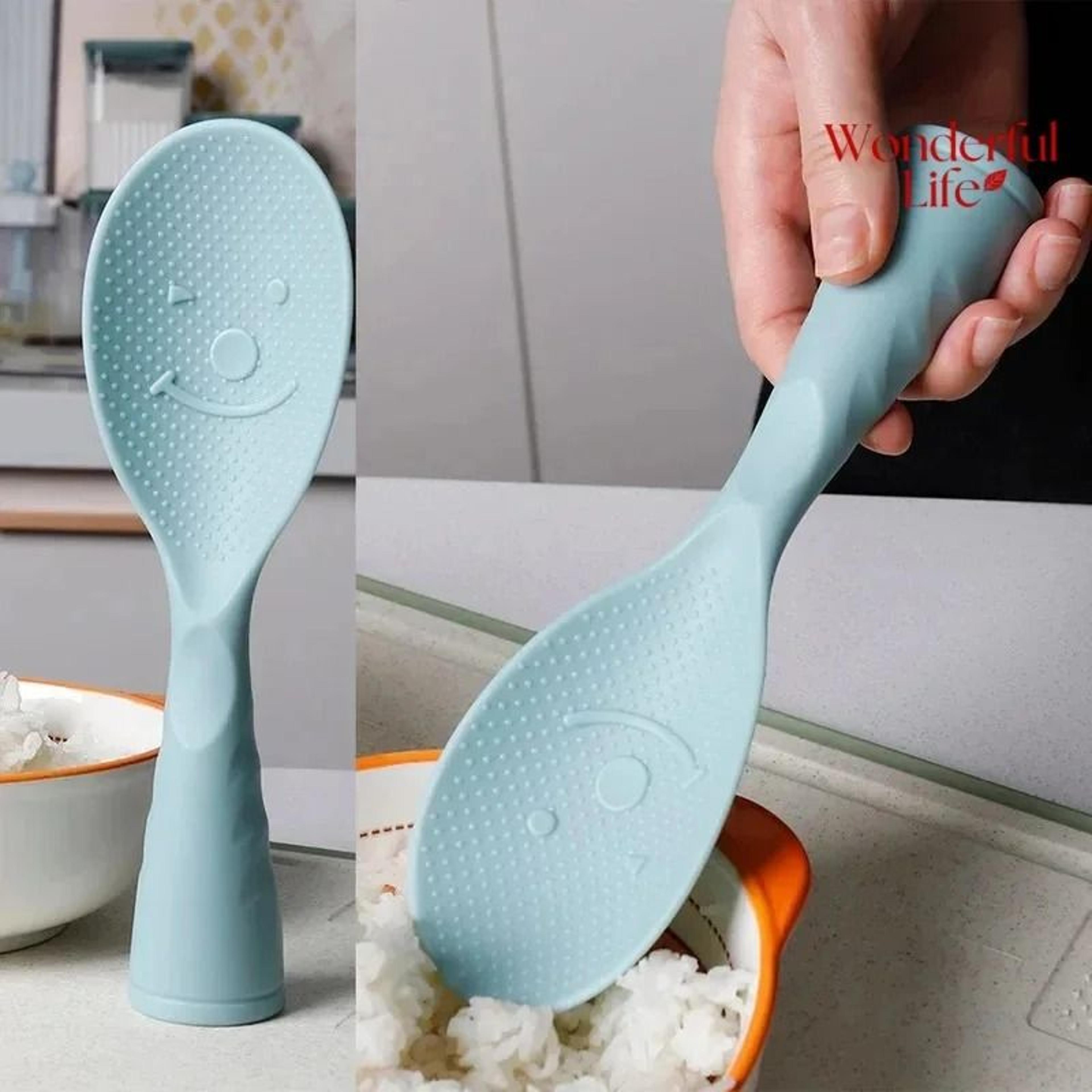 non-stick standing rice spoon & cooking paddle