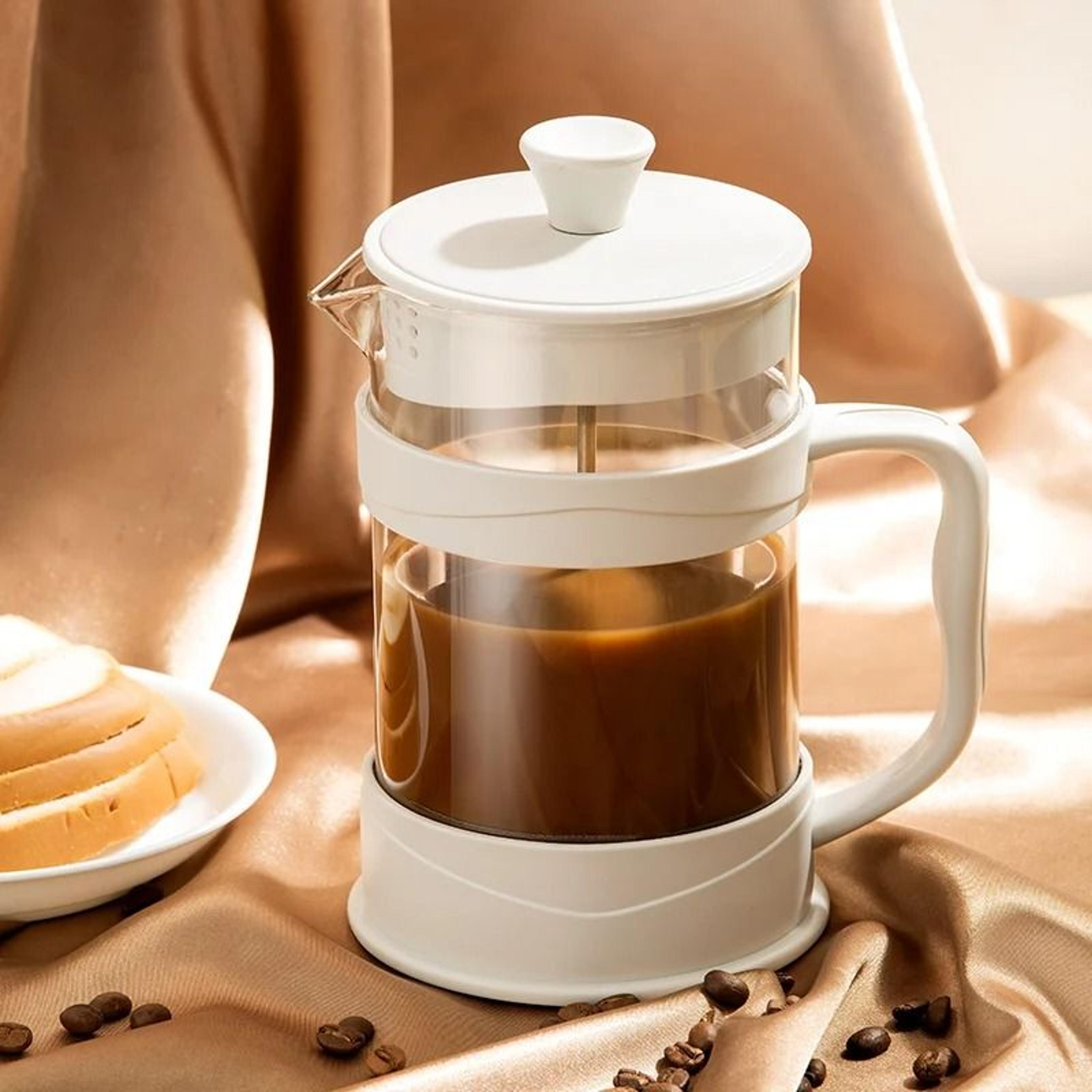 essential glass french press – multi-use coffee & tea brewer