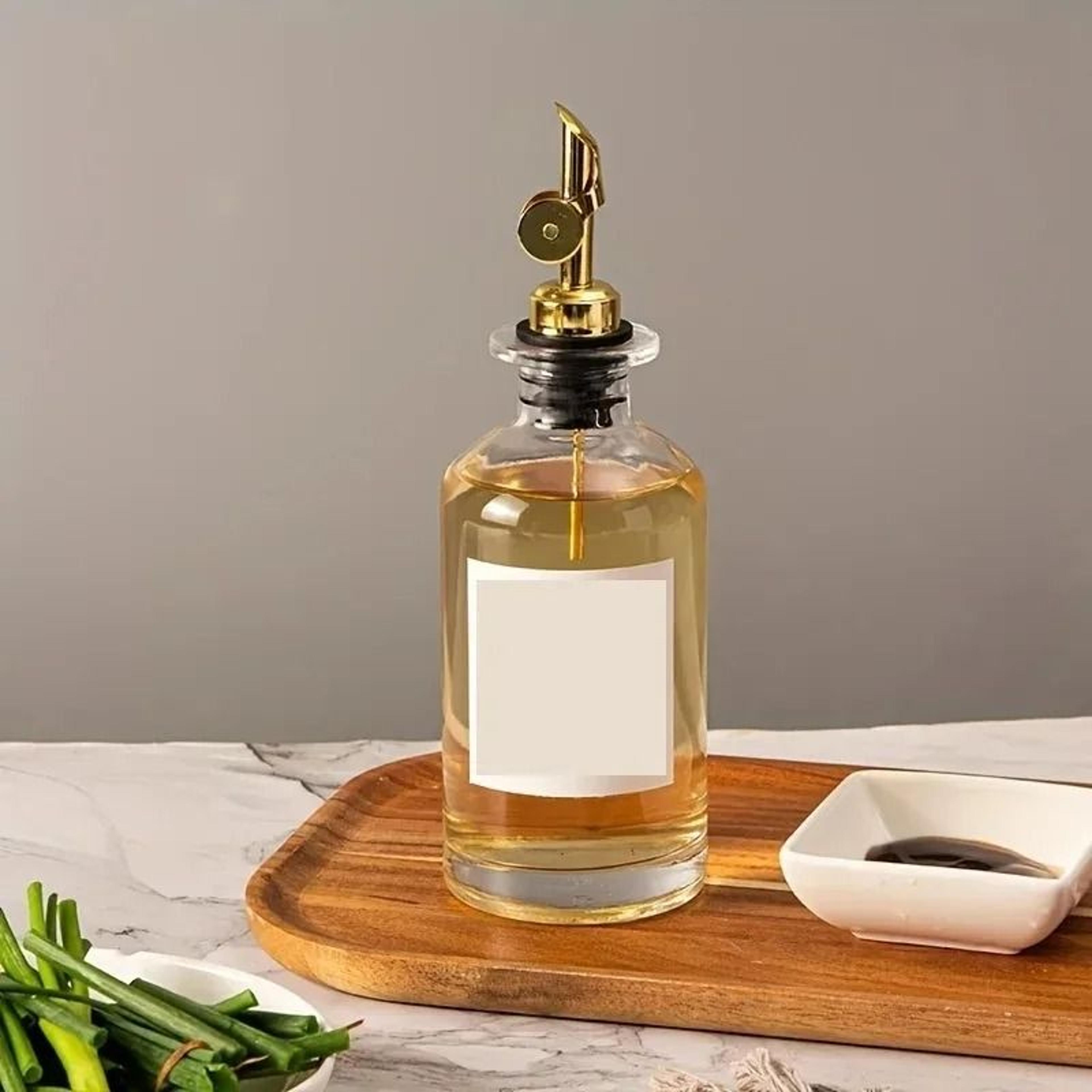 glass olive oil dispenser – precision pouring kitchen seasoning bottle