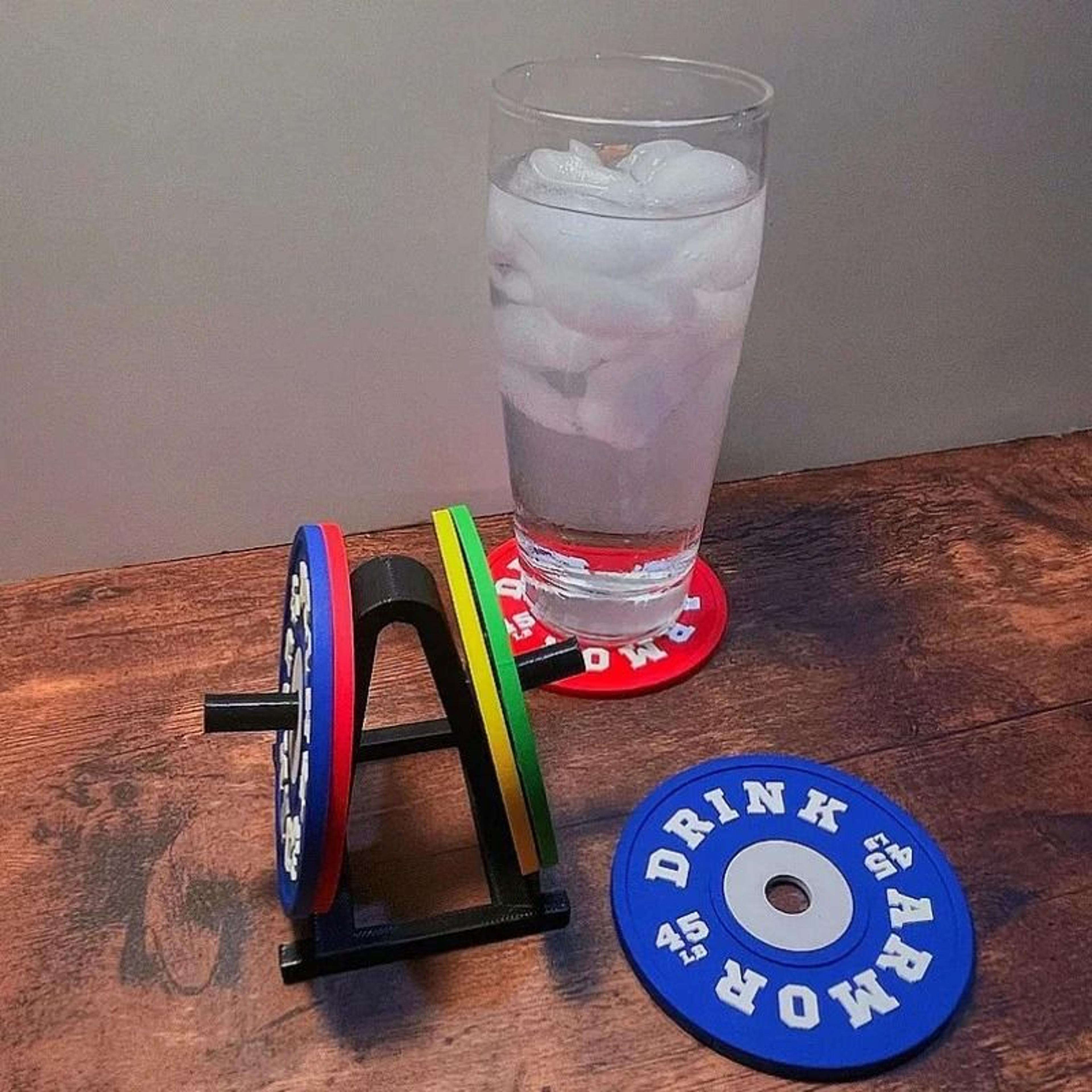 iron-grip gym plate coasters – heavy-duty silicone table protection