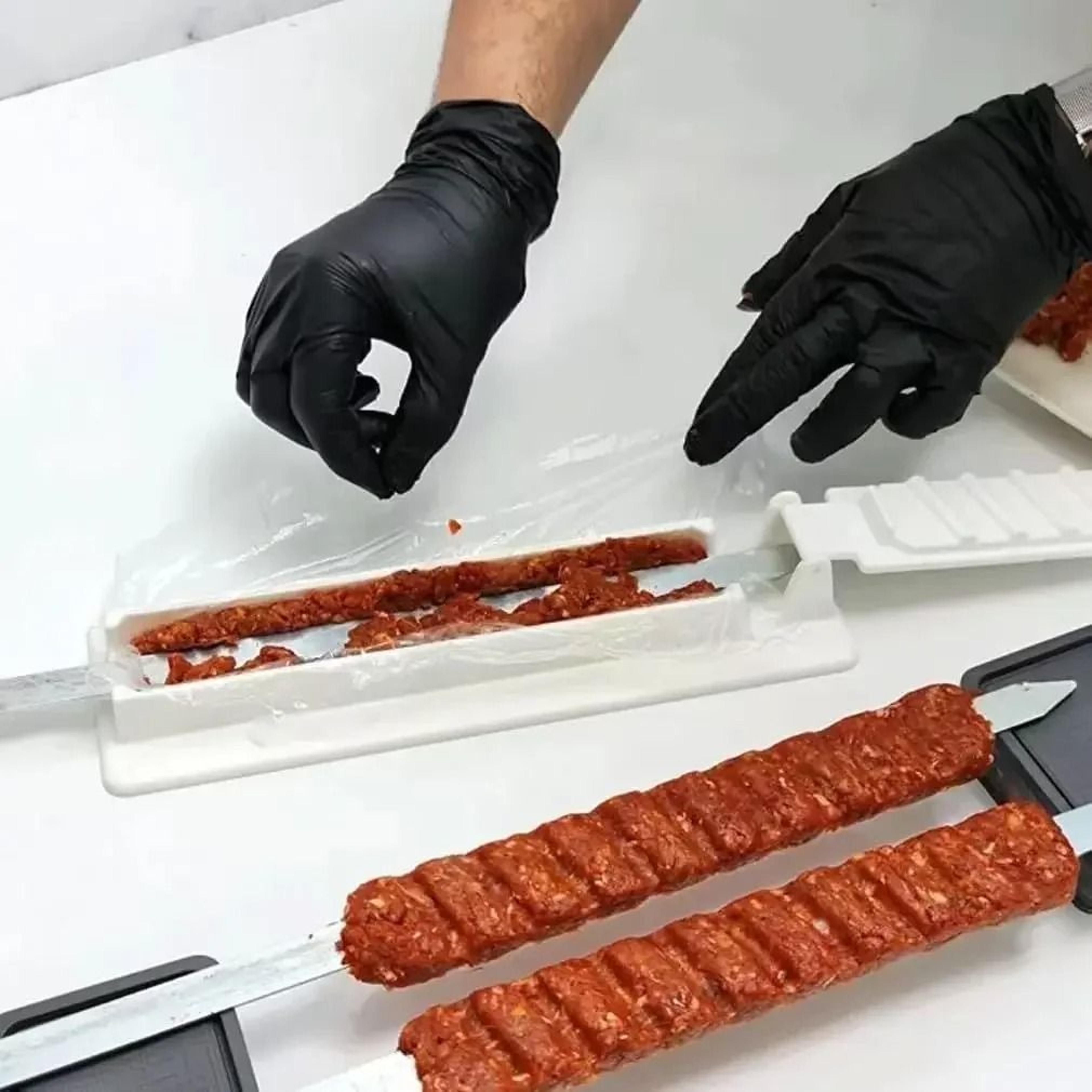 single row kebab maker – effortless bbq meat skewer machine