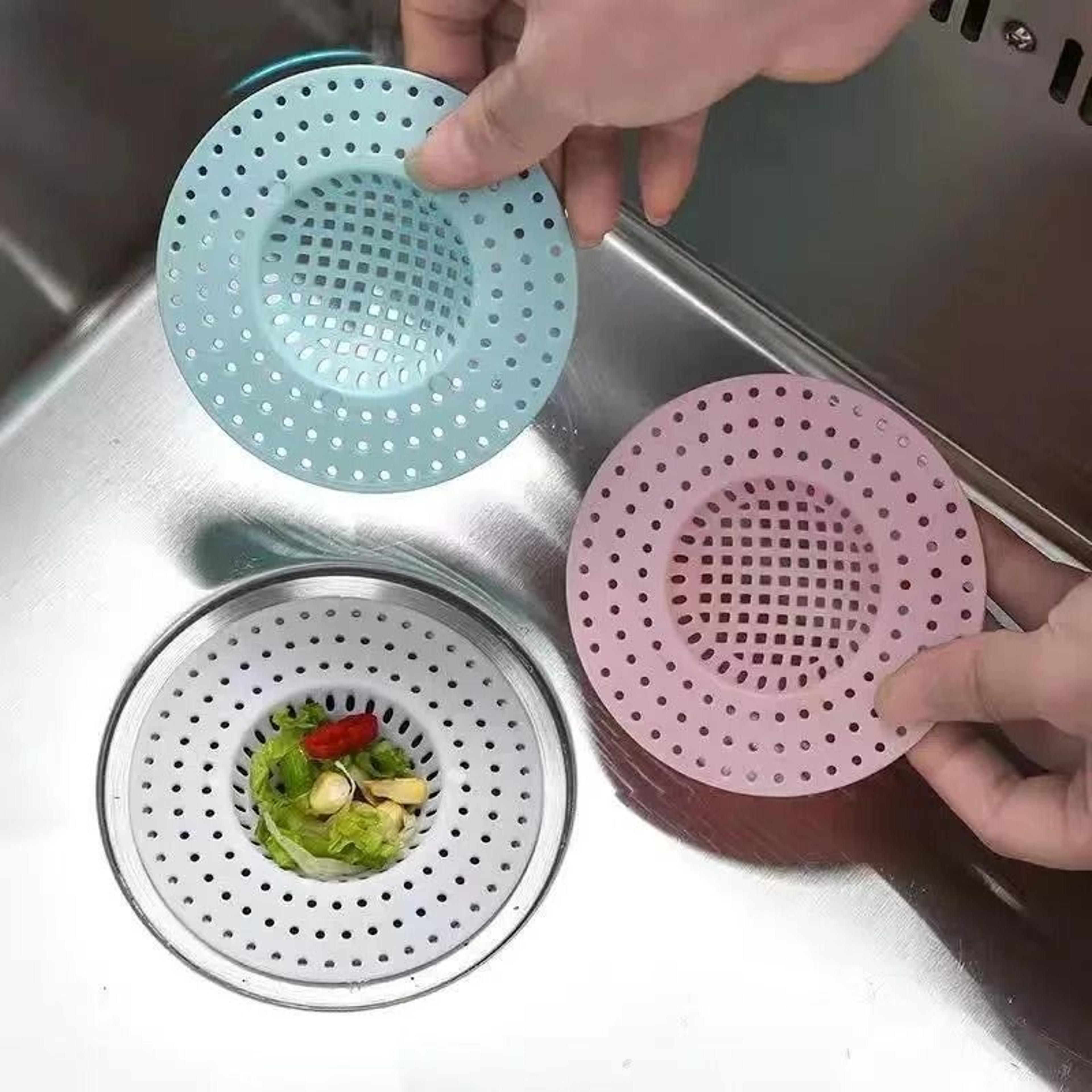 universal stainless steel sink filter – anti-clogging mesh drain hole trap