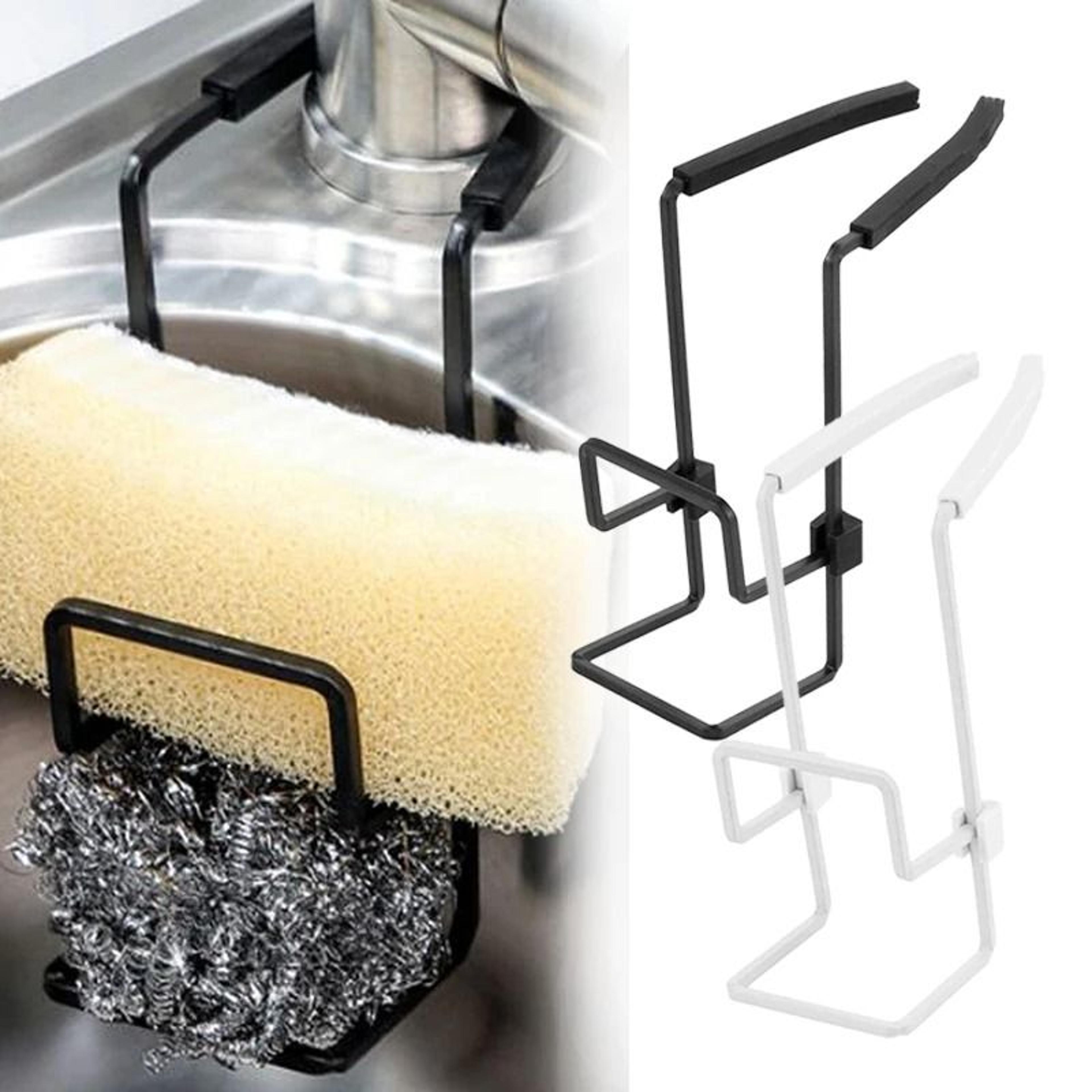 metal sink storage rack – wall-mounted sucker sponge & soap holder