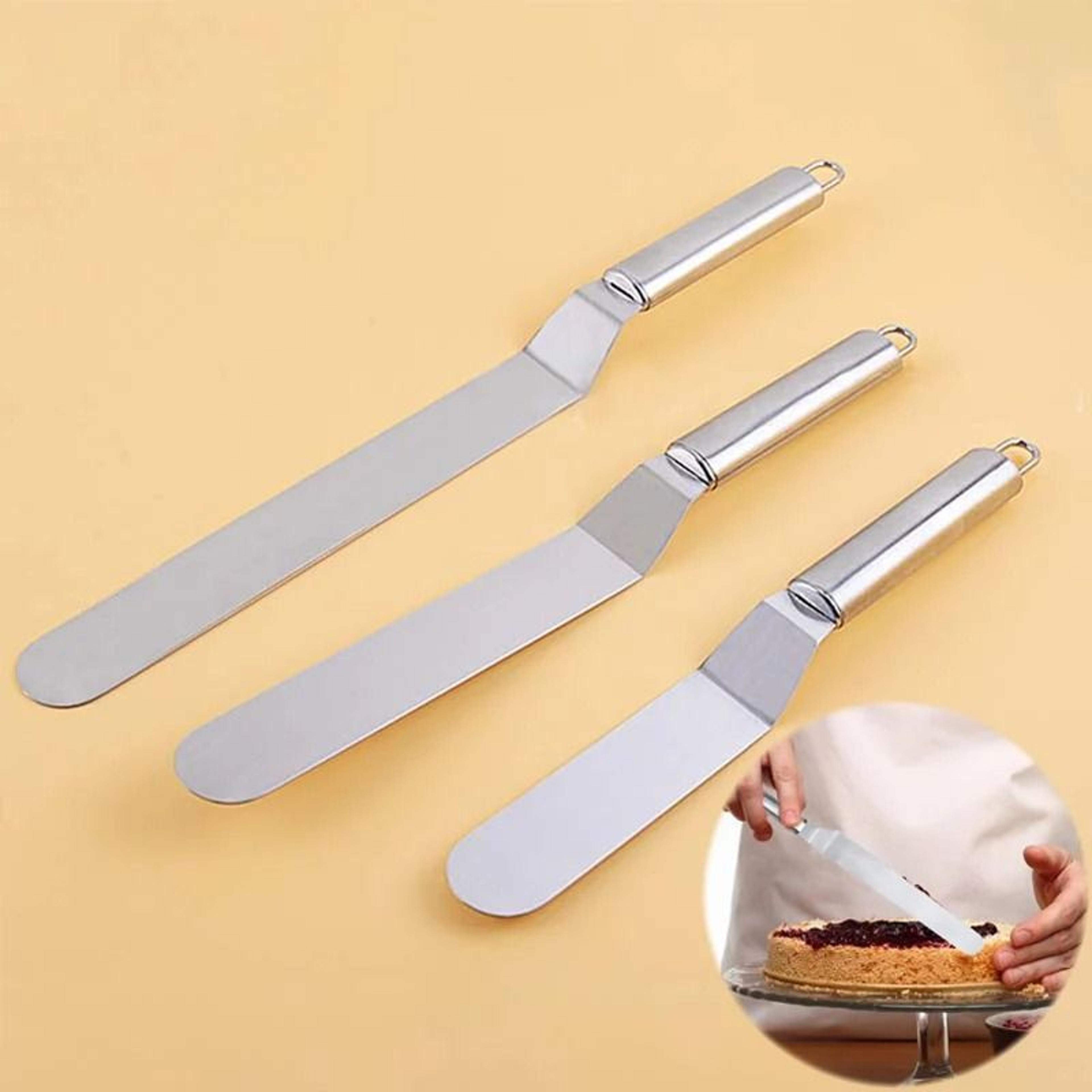 stainless steel cake spatula – precision pastry & decoration tool