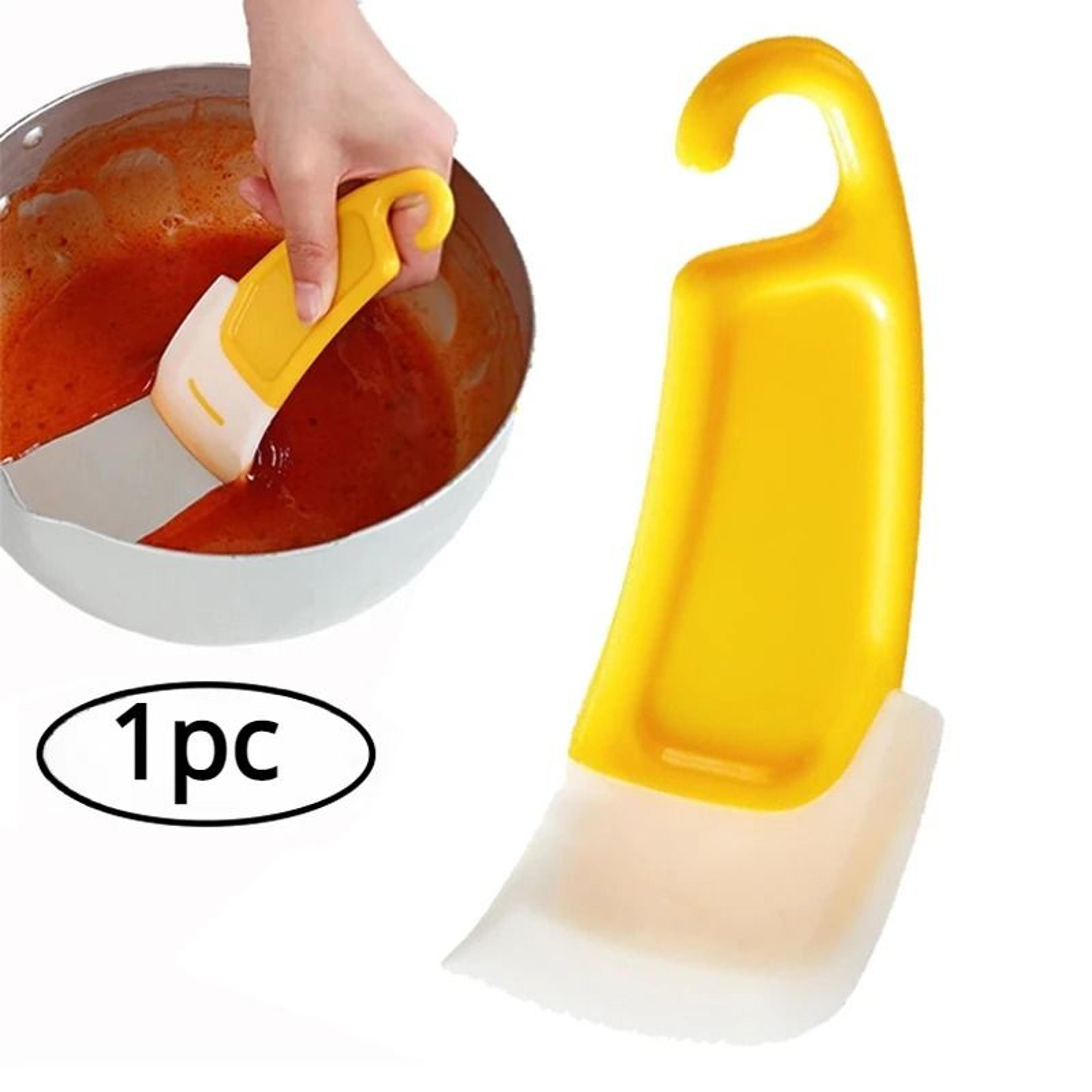 heavy-duty silicone cleaning spatula – flexible kitchen scraper & baking tool