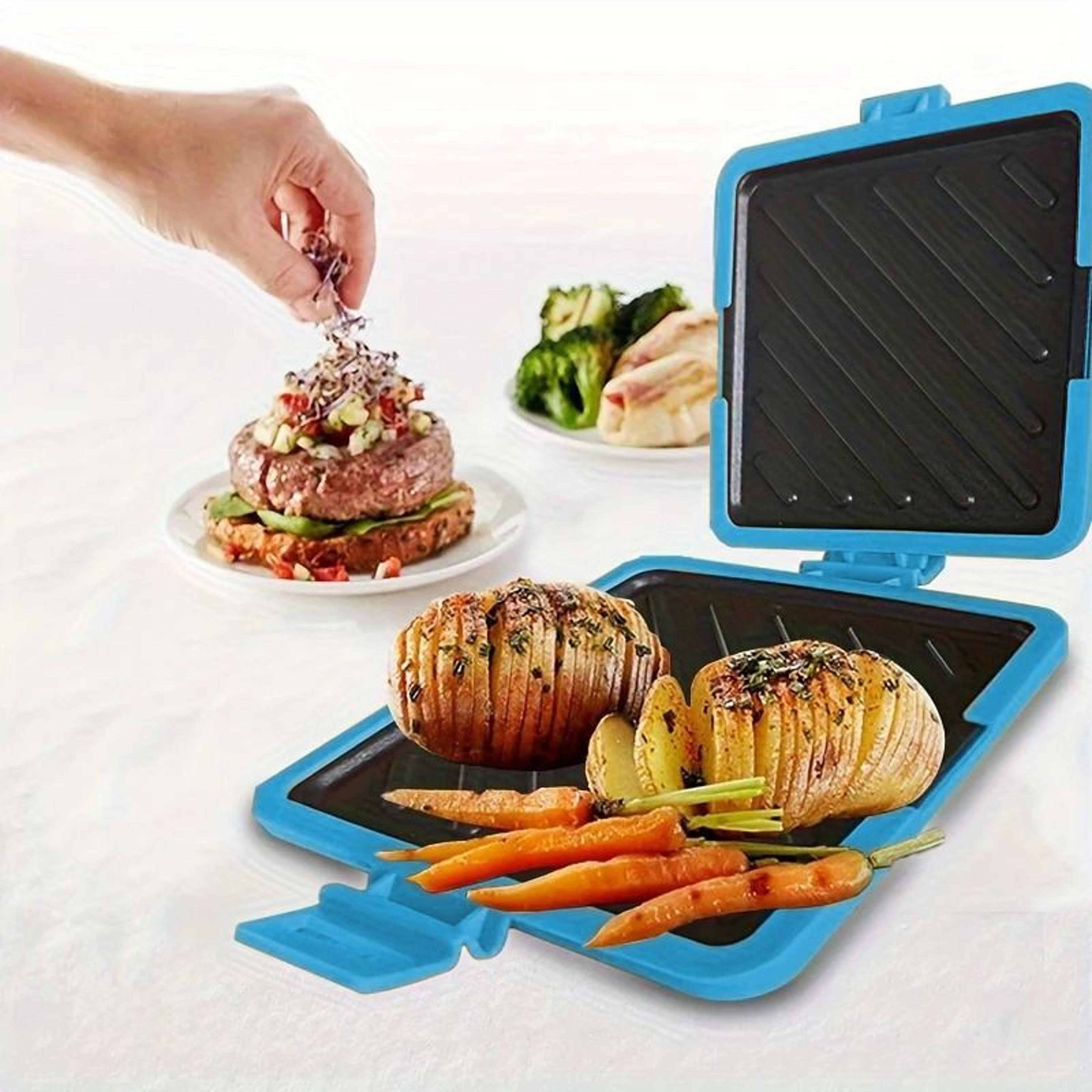 microwave silicone sandwich toaster – quick-snap adjustable crispy toast maker