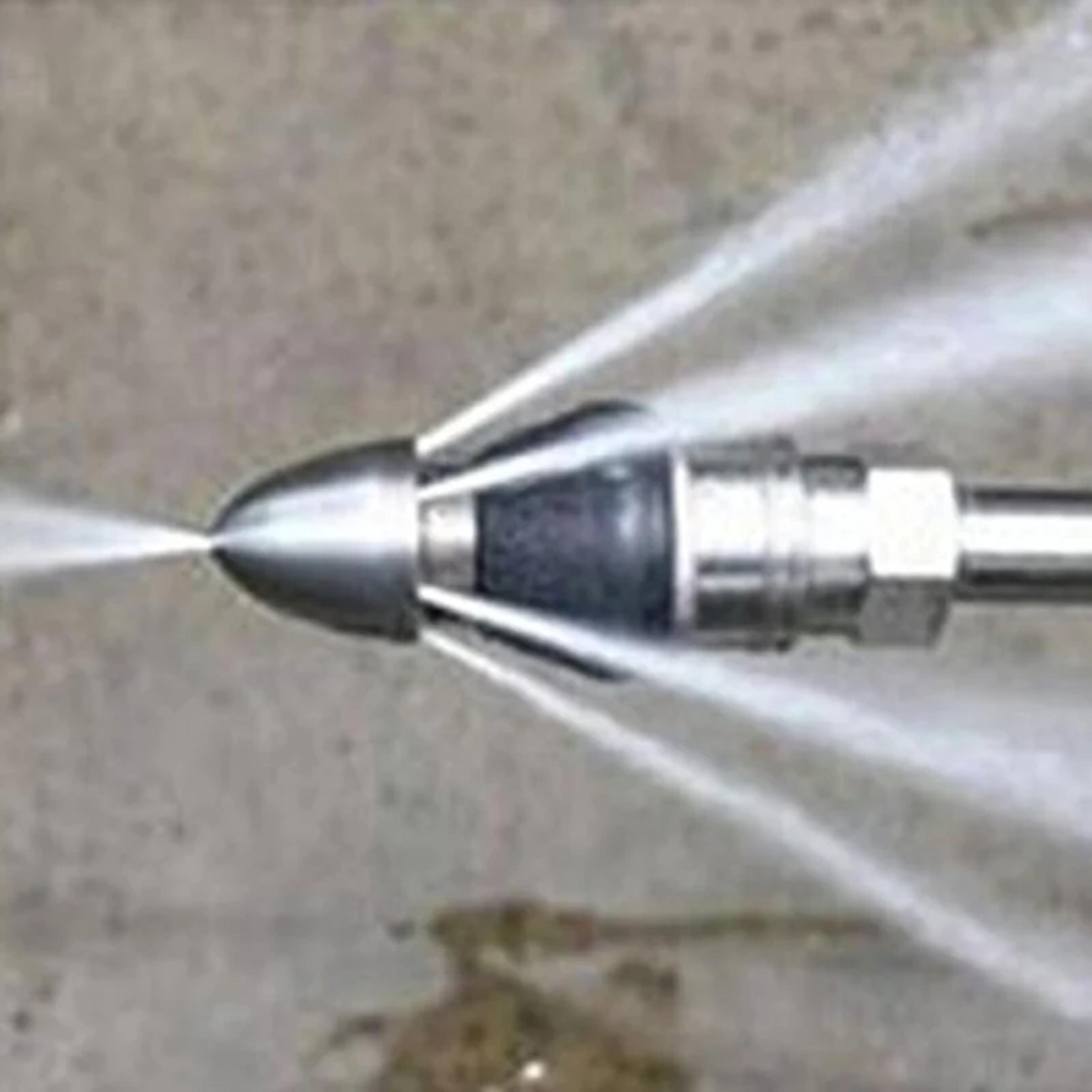 high pressure sewer jetter nozzle for pressure washer drain and pipe cleaning