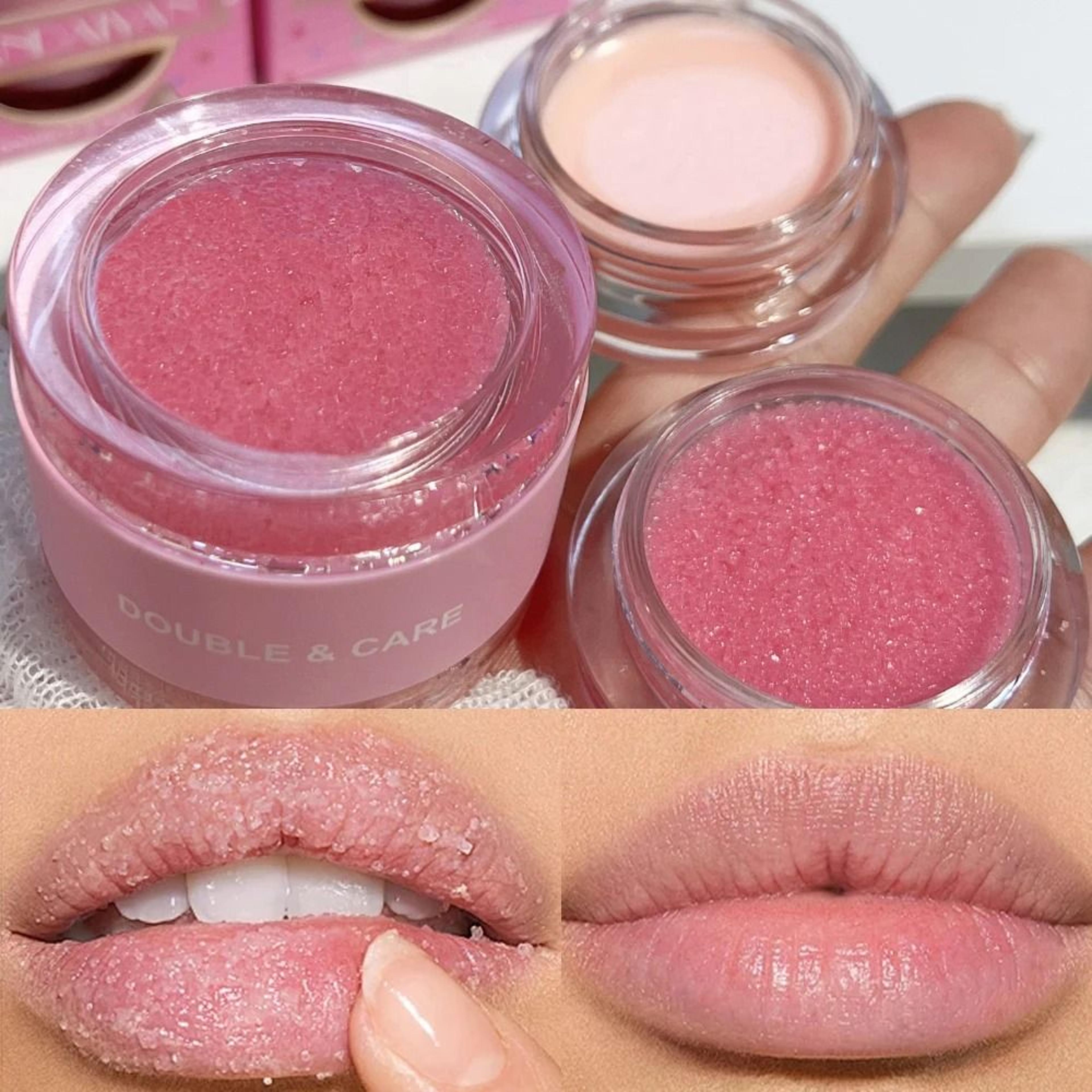 dual-effect lip therapy – 2-in-1 exfoliating scrub & repairing overnight mask