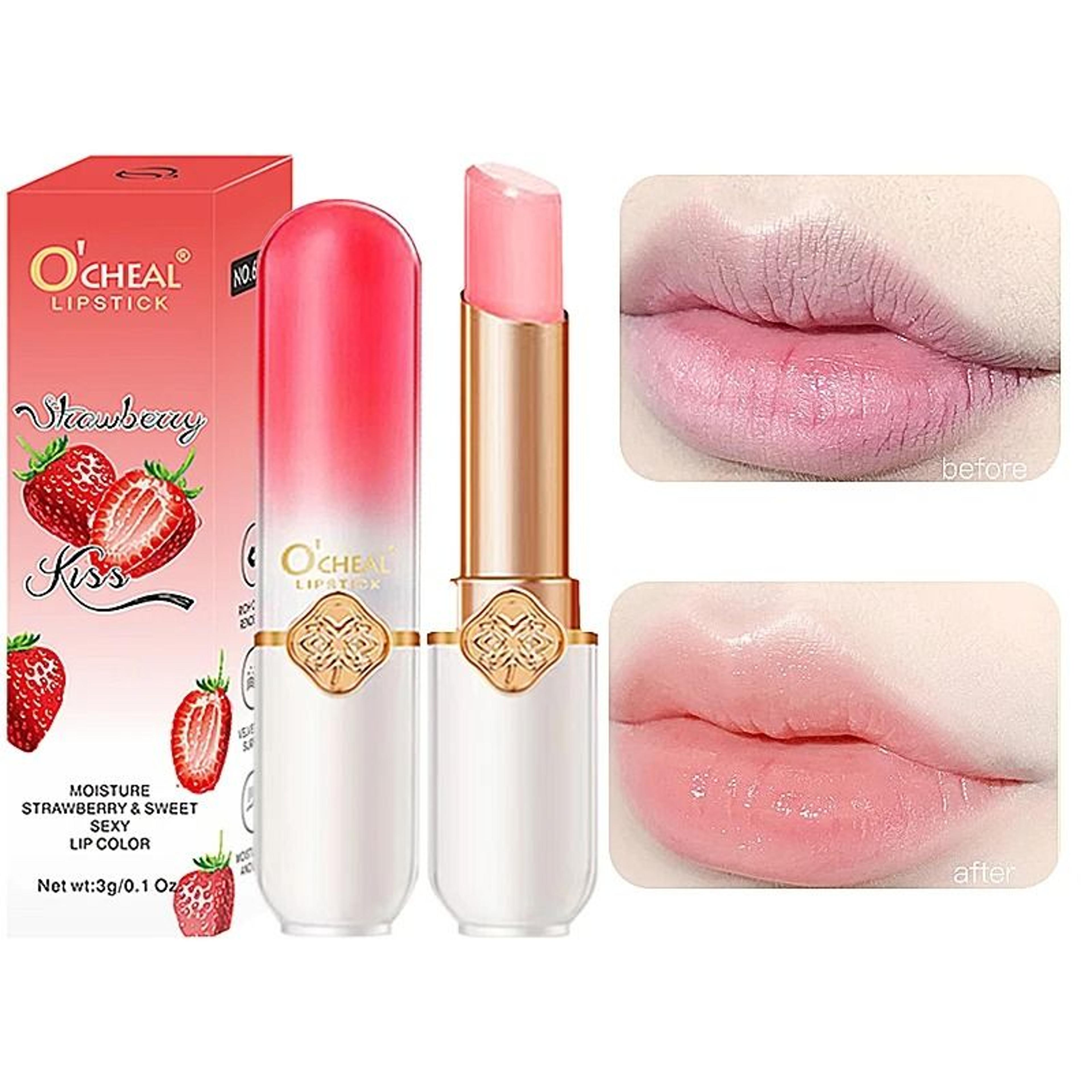 fruit-infused temperature-responsive moisturizing lip balm