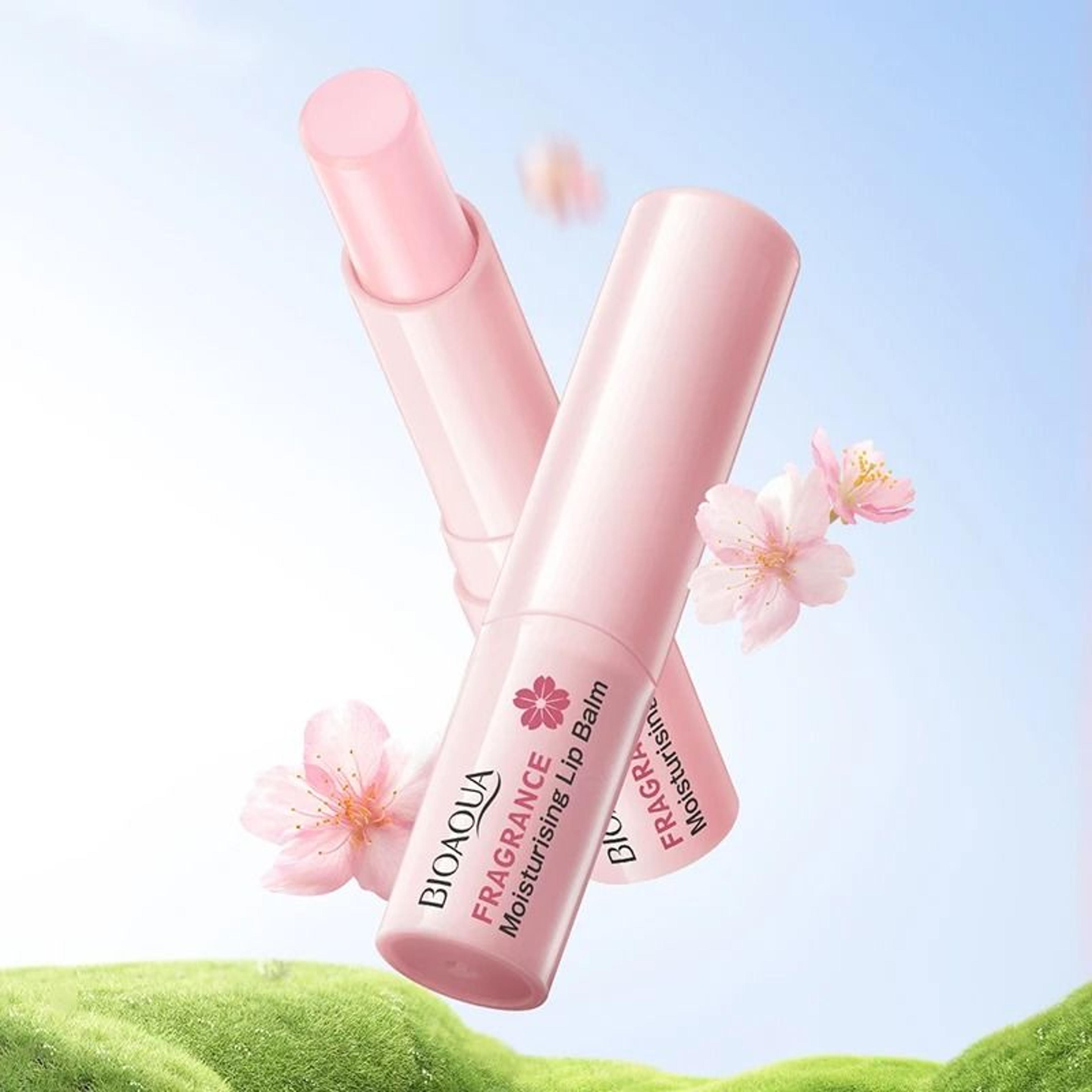 sakura blossom temperature-responsive moisturizing lip balm