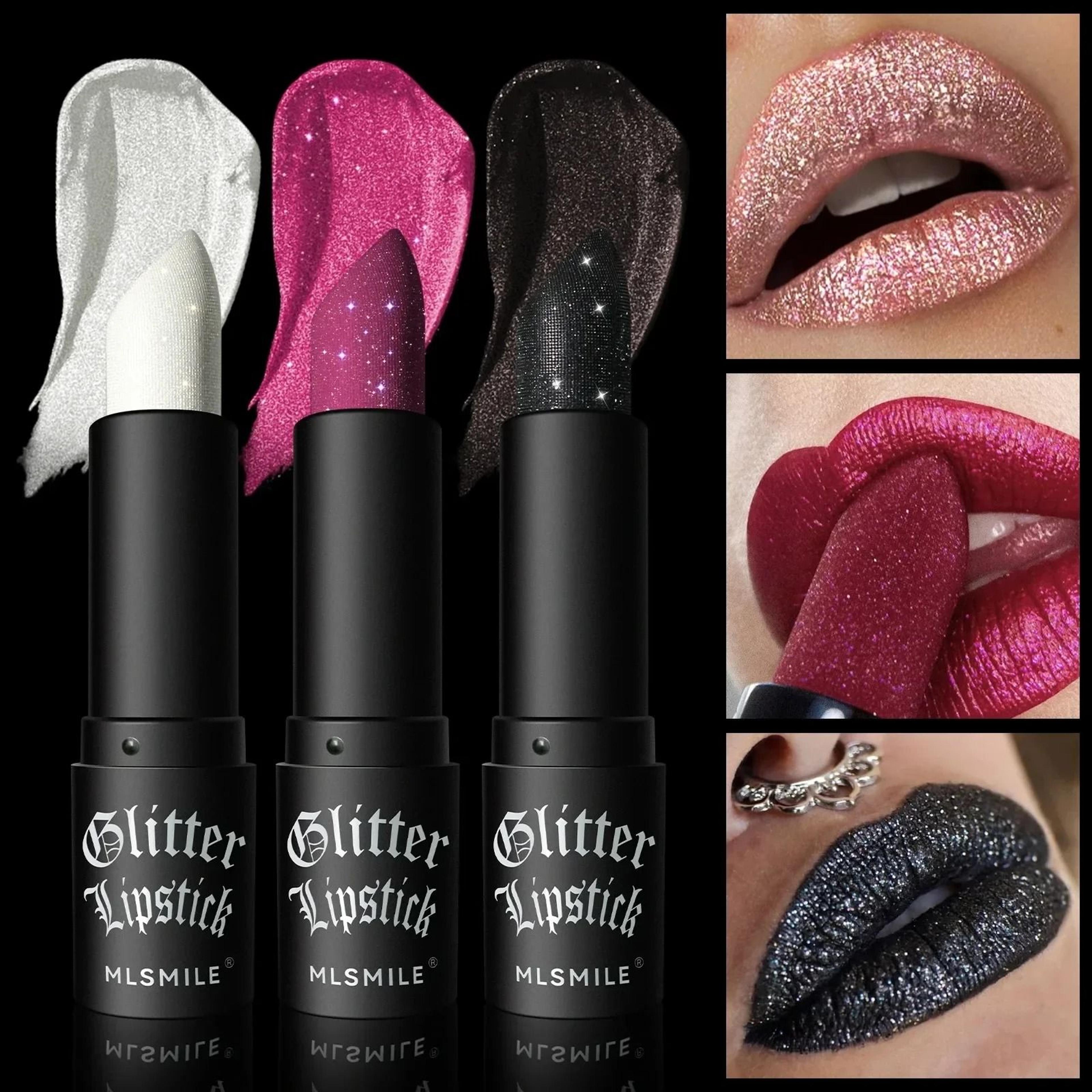 diamond shimmer matte glitter lipstick