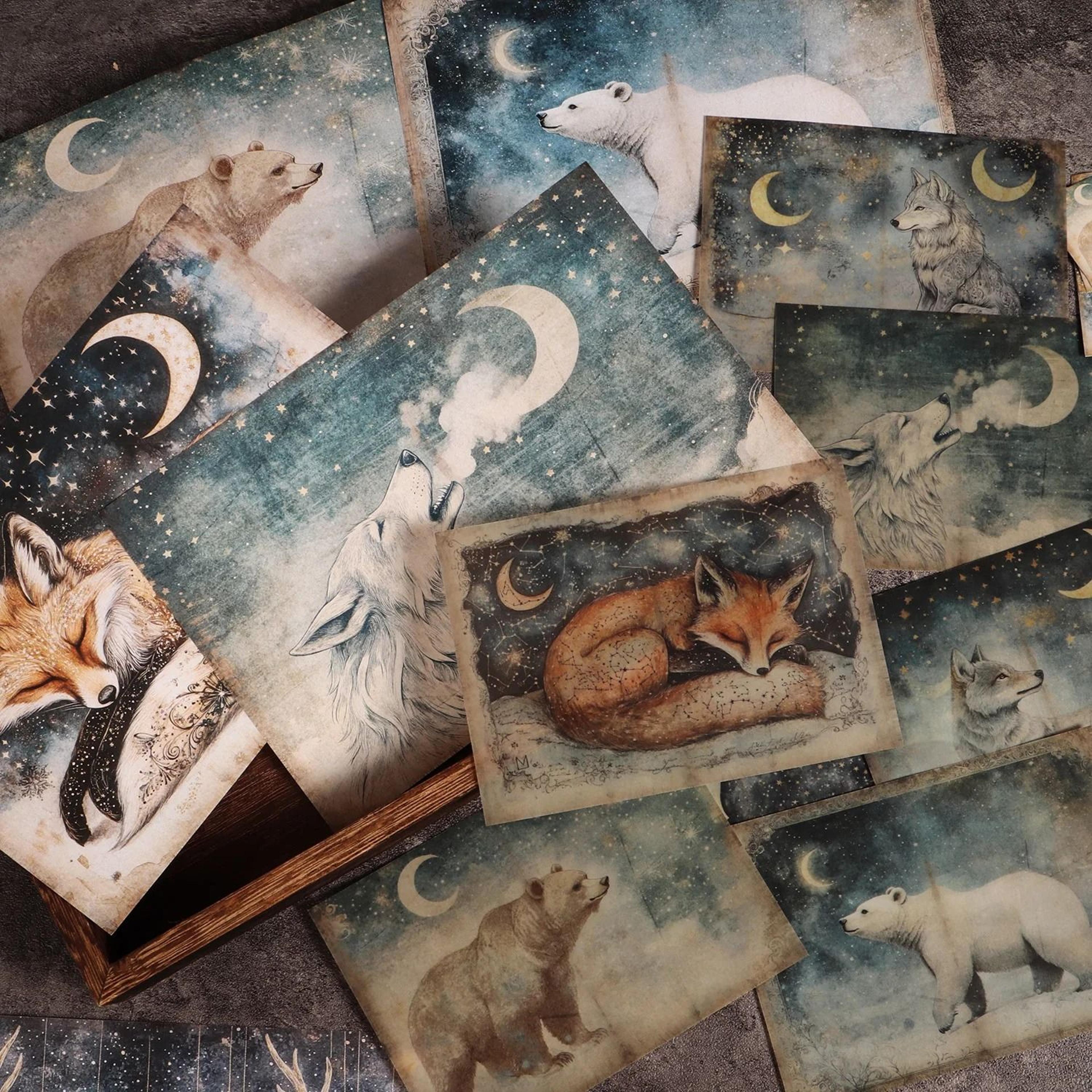 celestial astrology & animal diy scrapbook kit