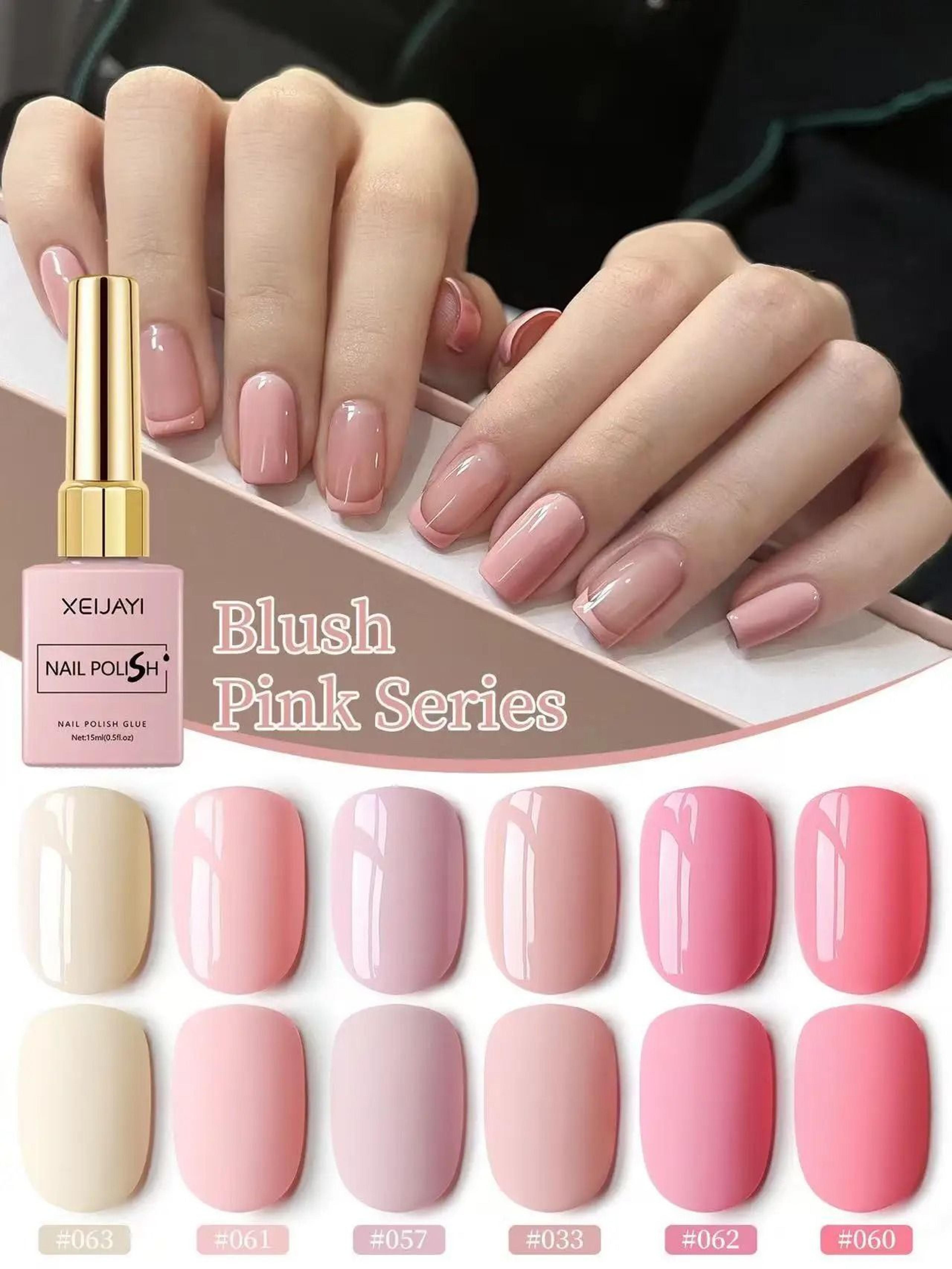long-lasting pink gel nail polish