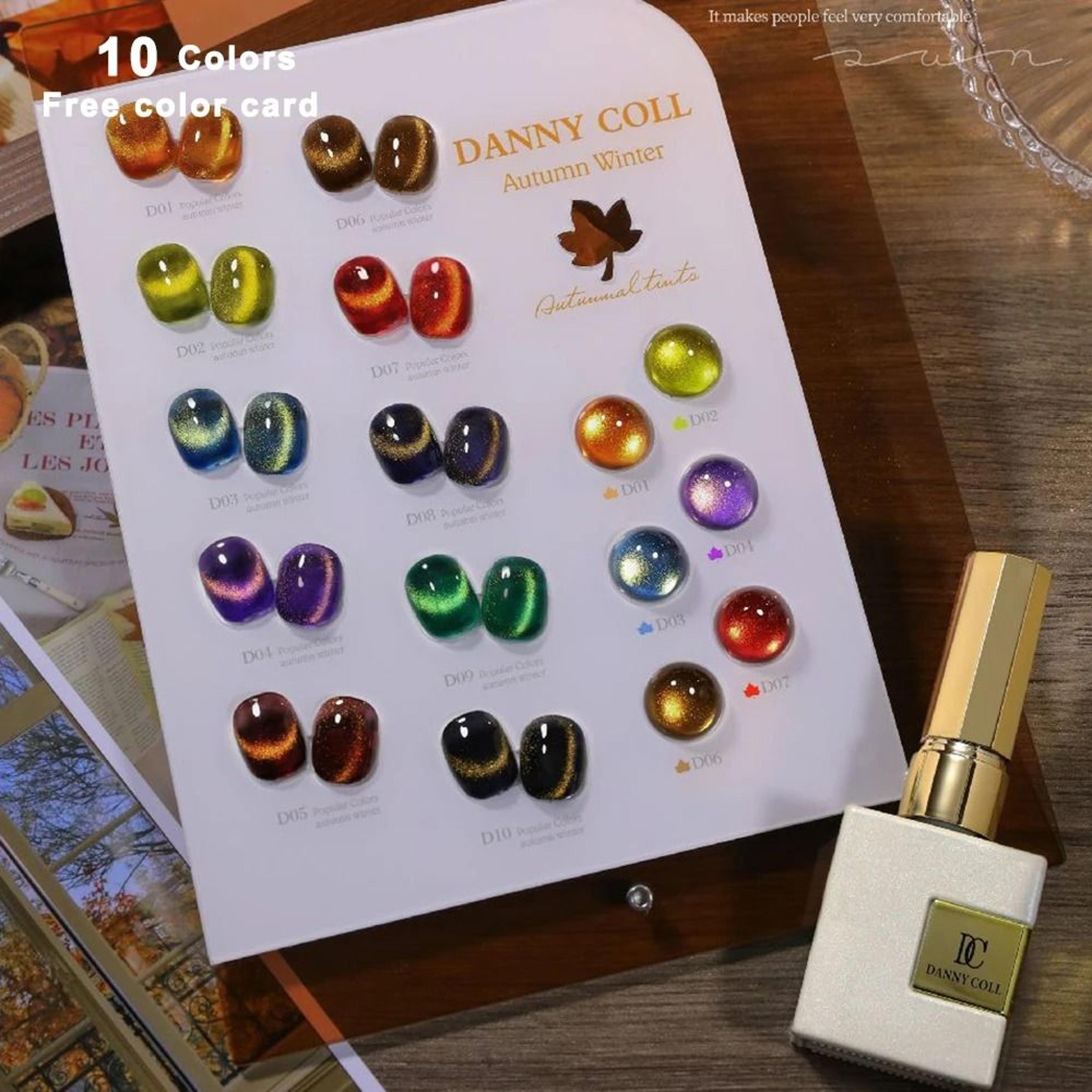 autumn winter cats eye gel nail polish set
