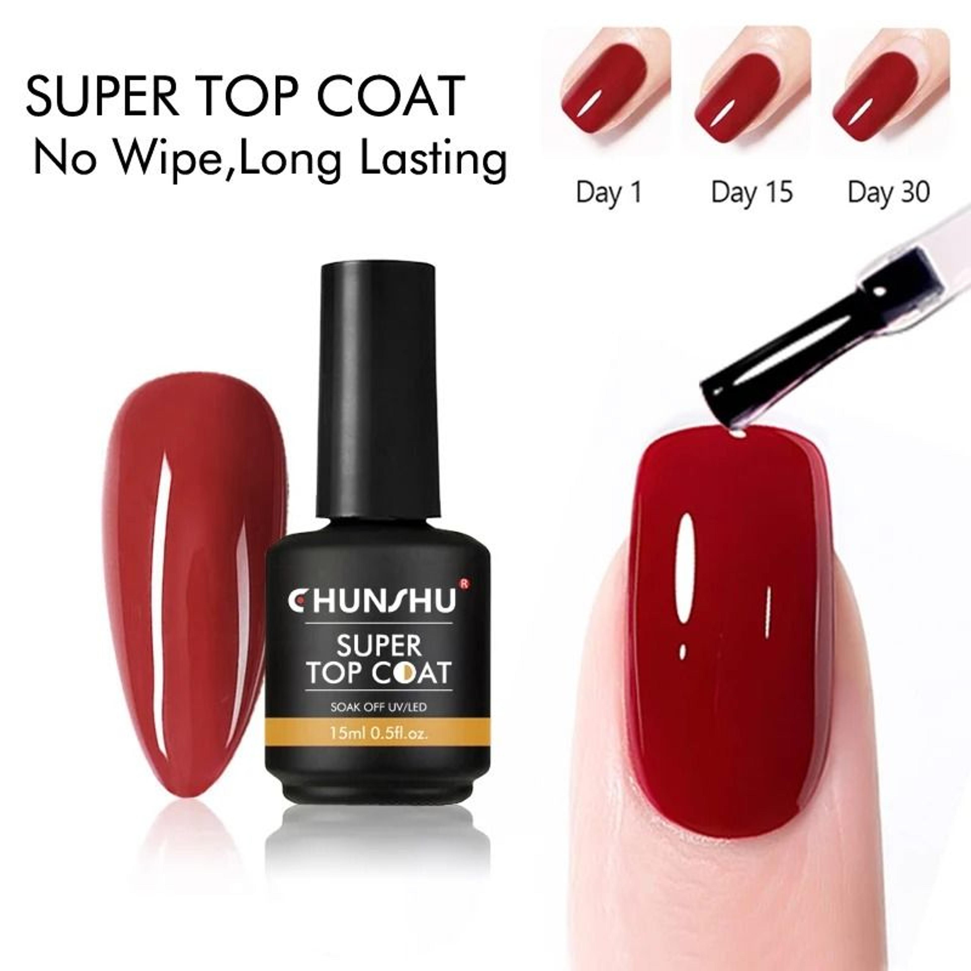 15ml no-wipe high-gloss sealing top coat