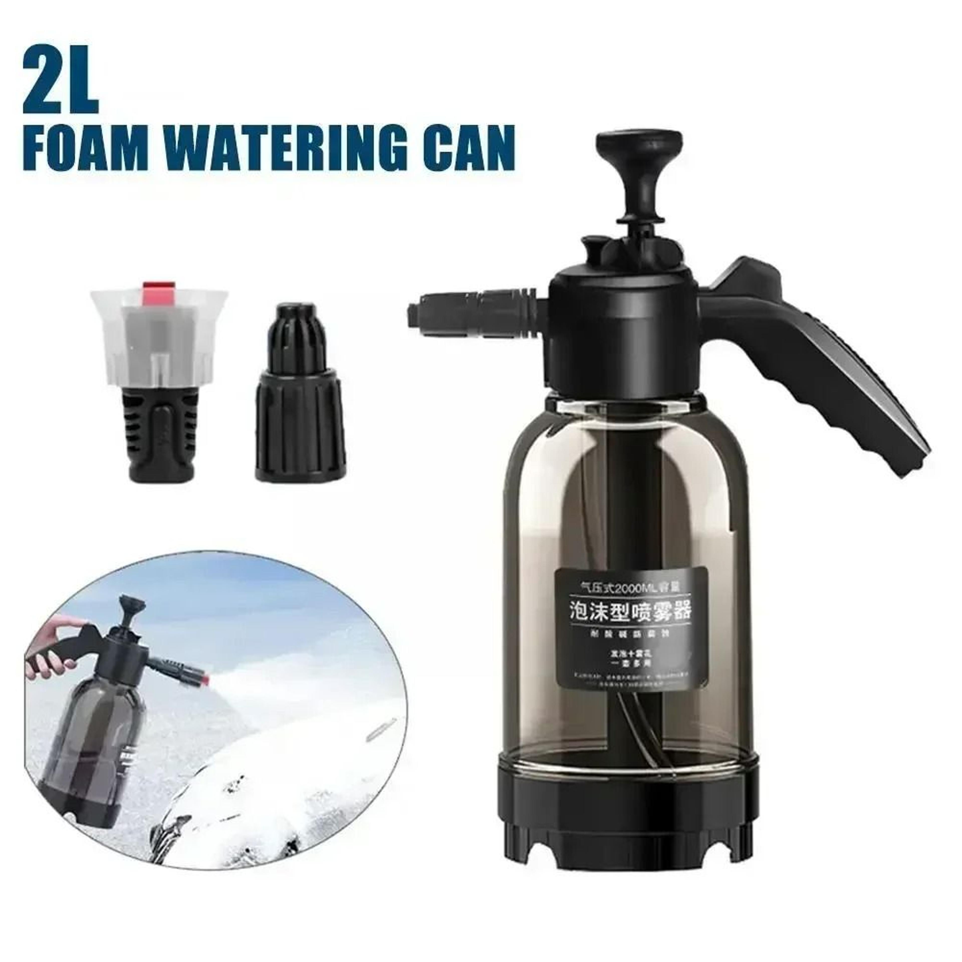 2l high-pressure hand pump foam sprayer with safety relief valve
