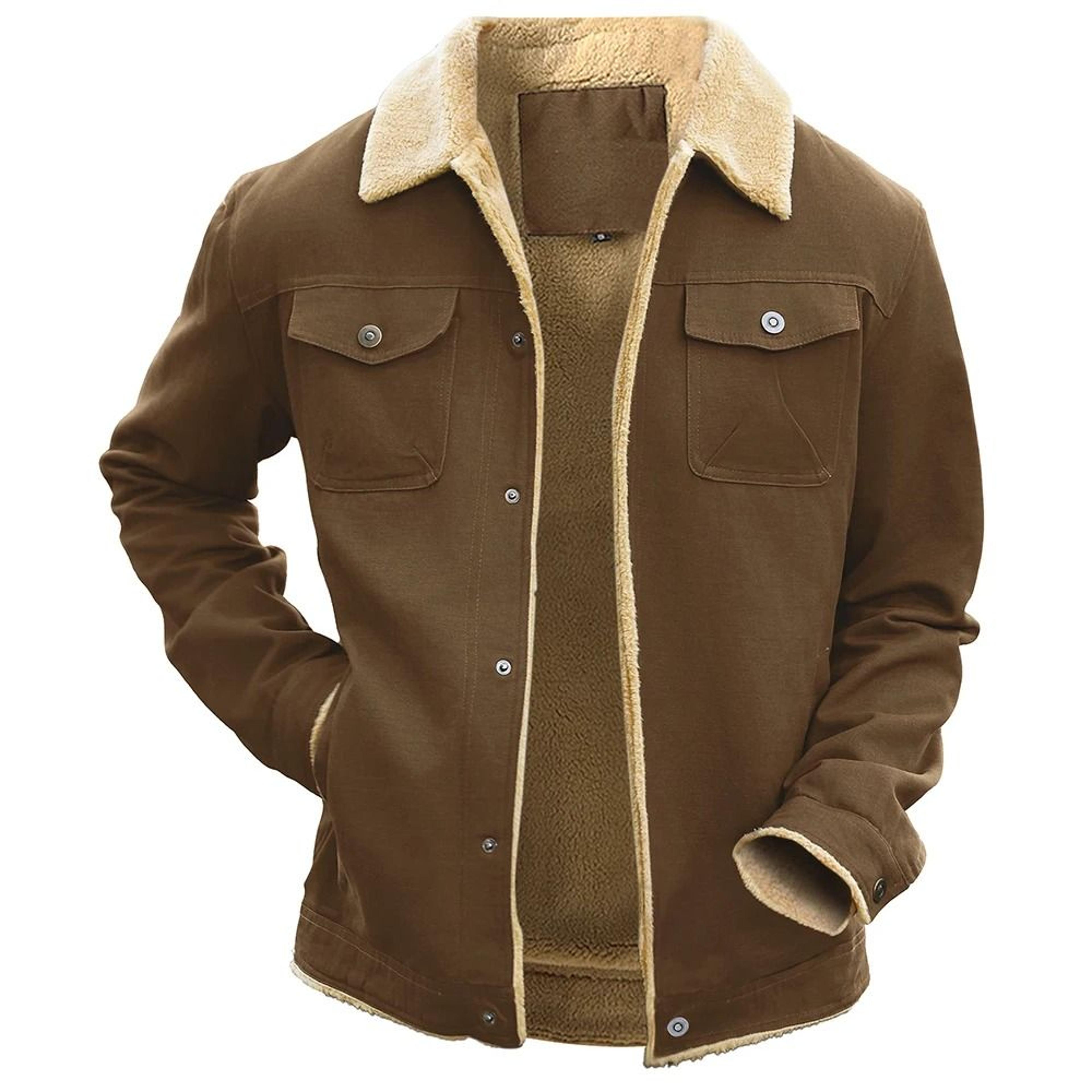 mens waterproof winter jacket | thermal fleece-lined outerwear
