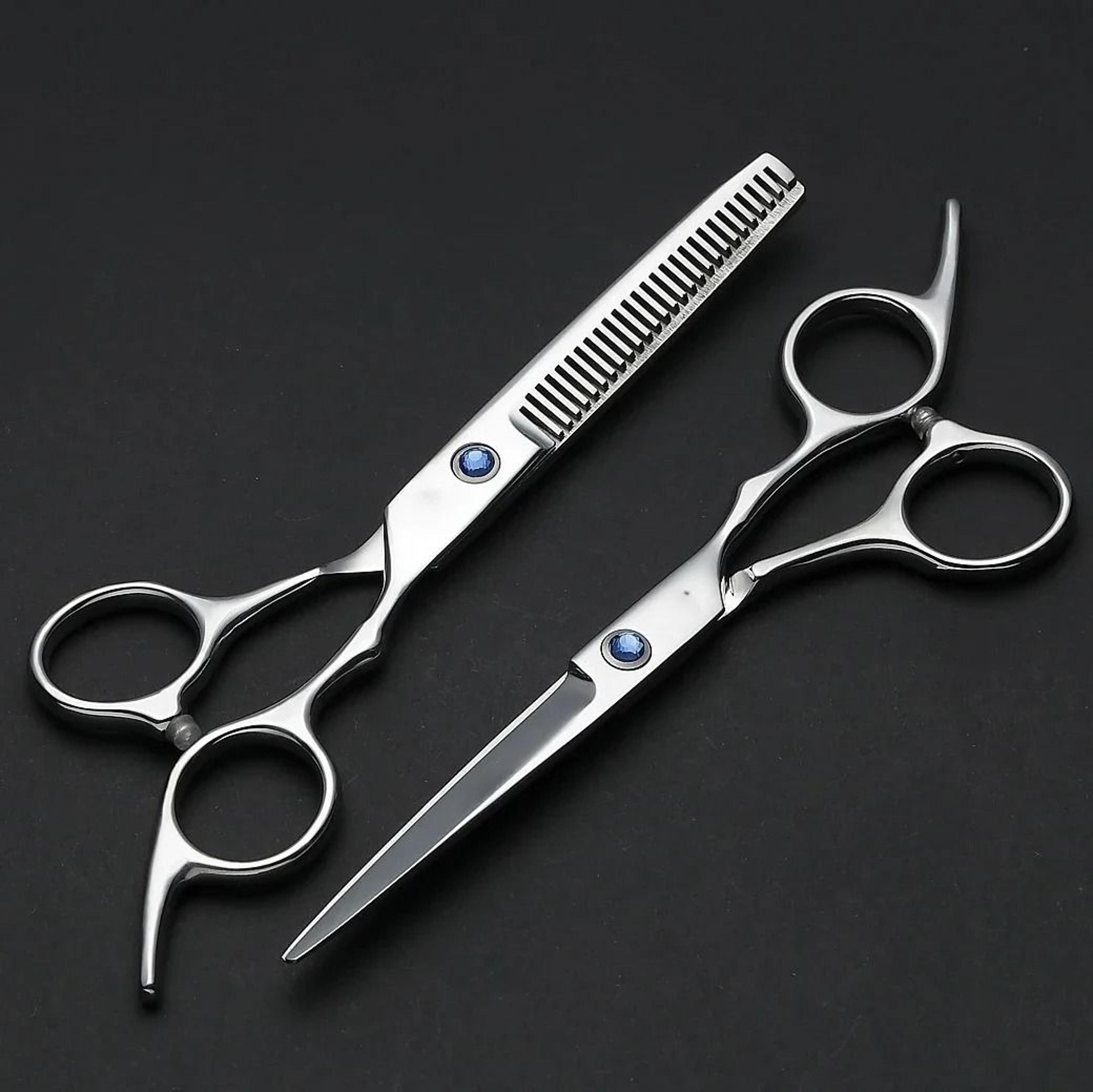 barber scissors set | stainless steel razor-edge hairdressing kit