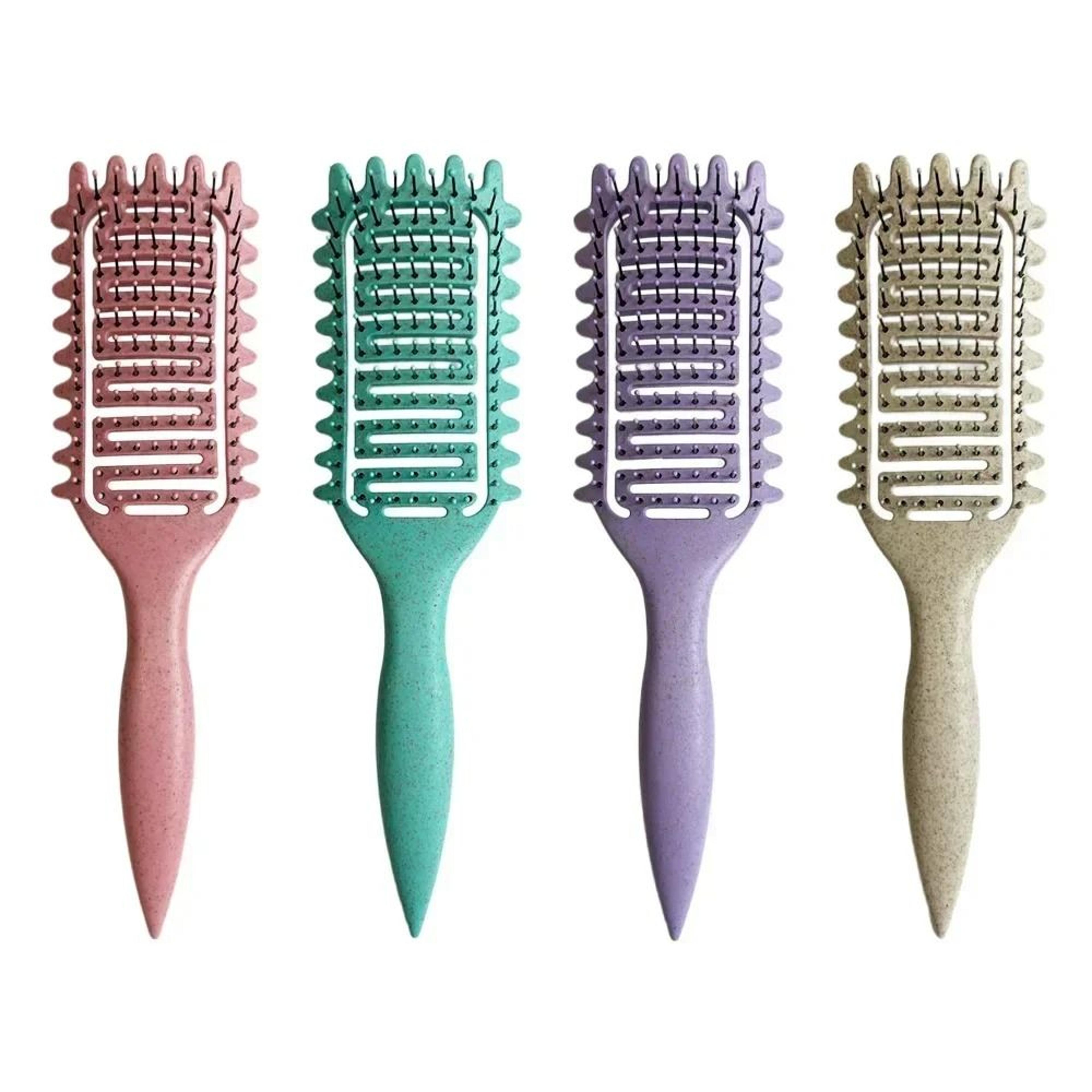 curl defining styling brush | hollow boar bristle detangling & shaping tool