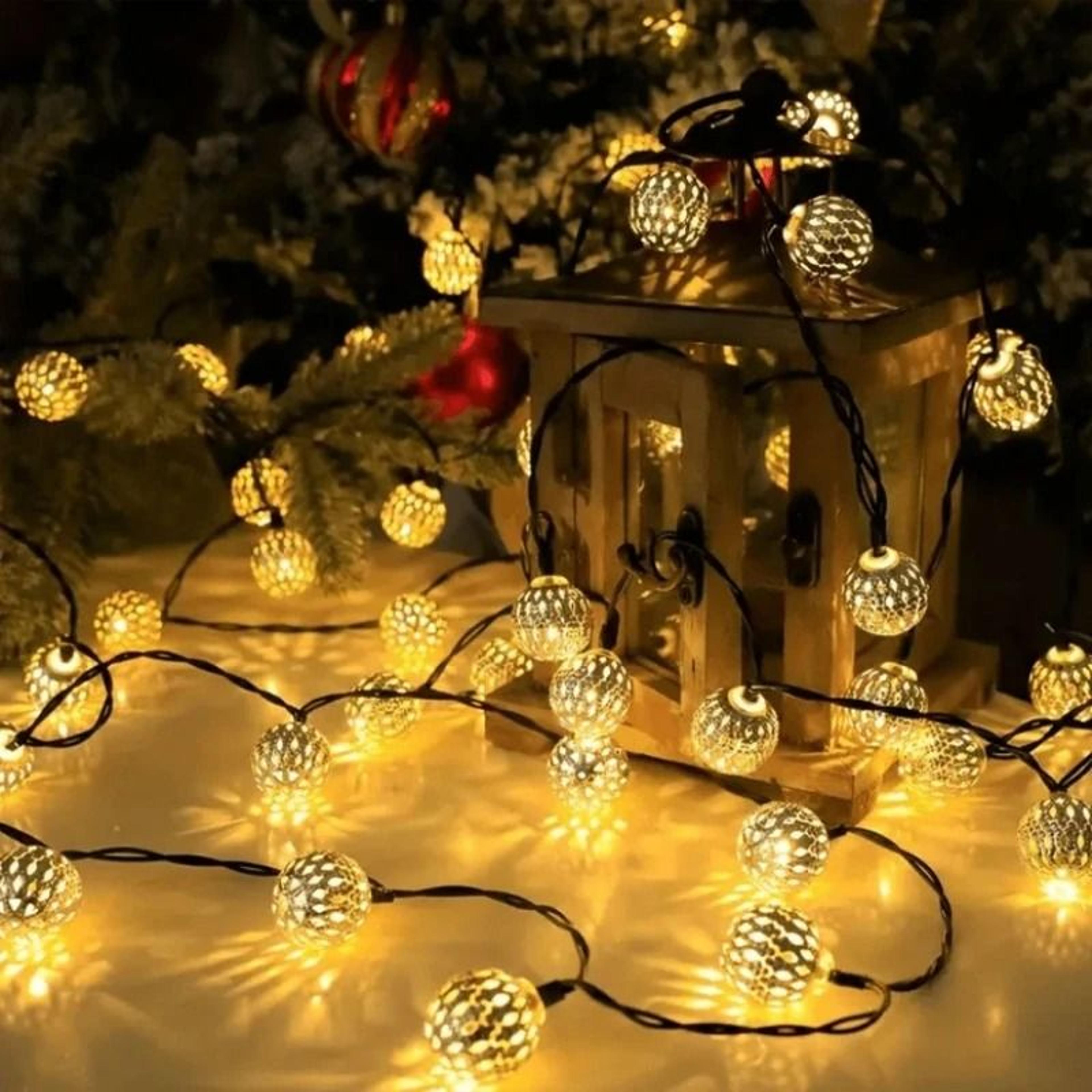 artisanal moroccan globe fairy lights