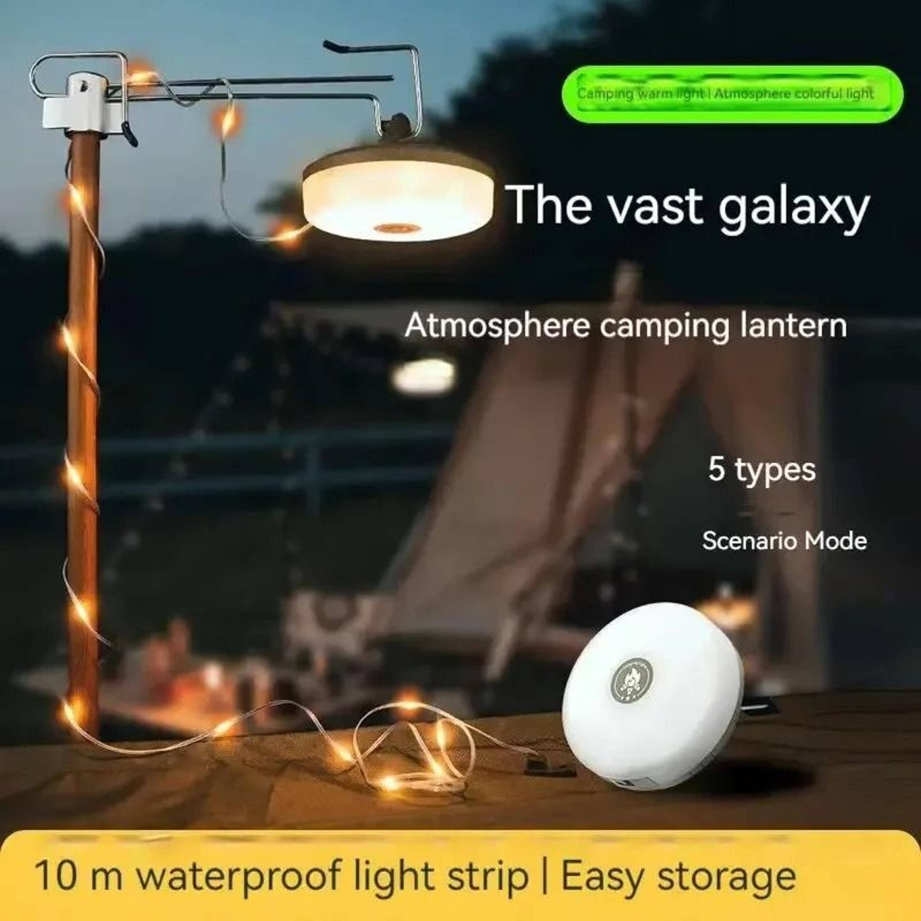 retractable outdoor camping light strip