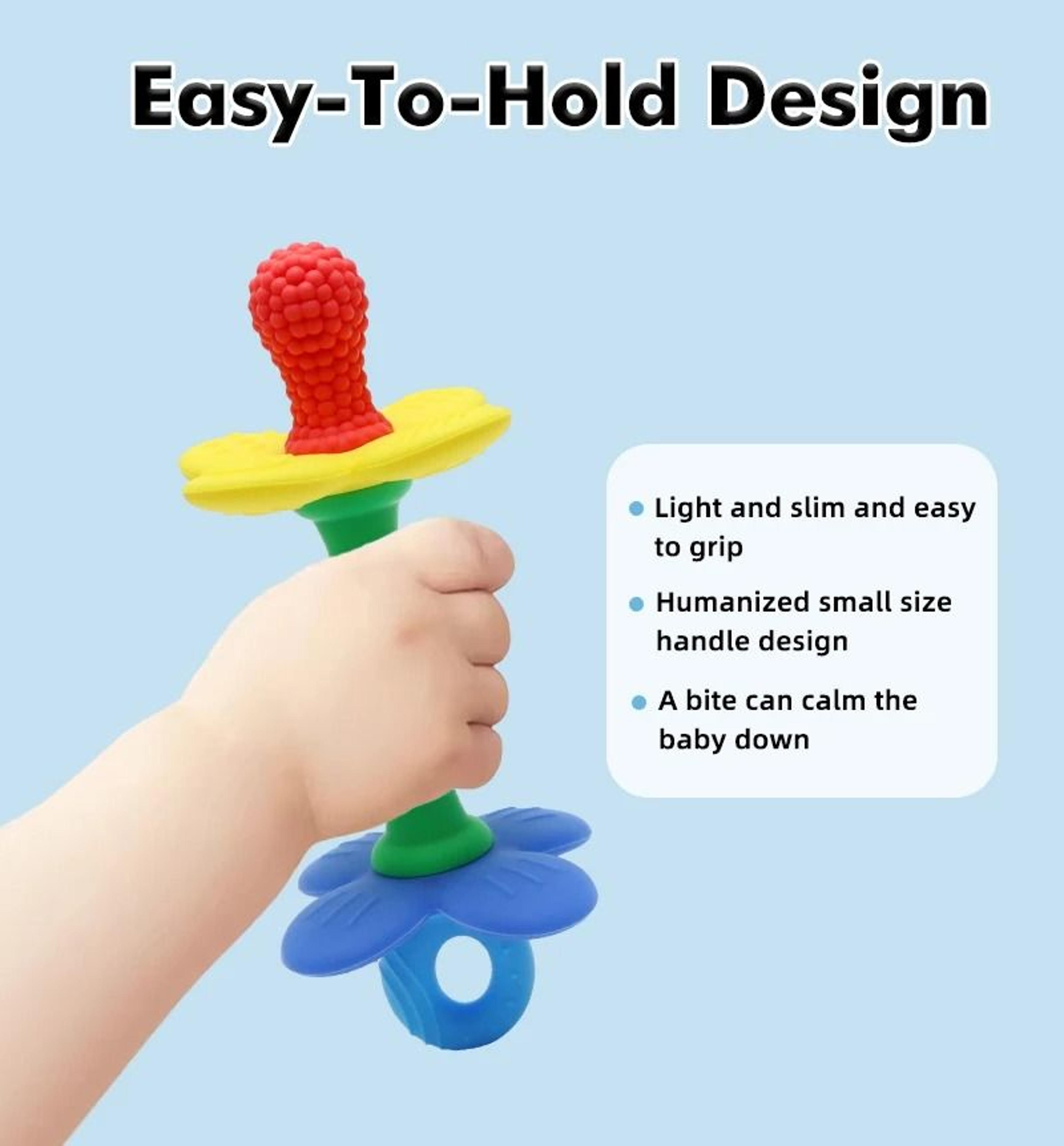 petal-sooth 2-in-1 silicone flower teether
