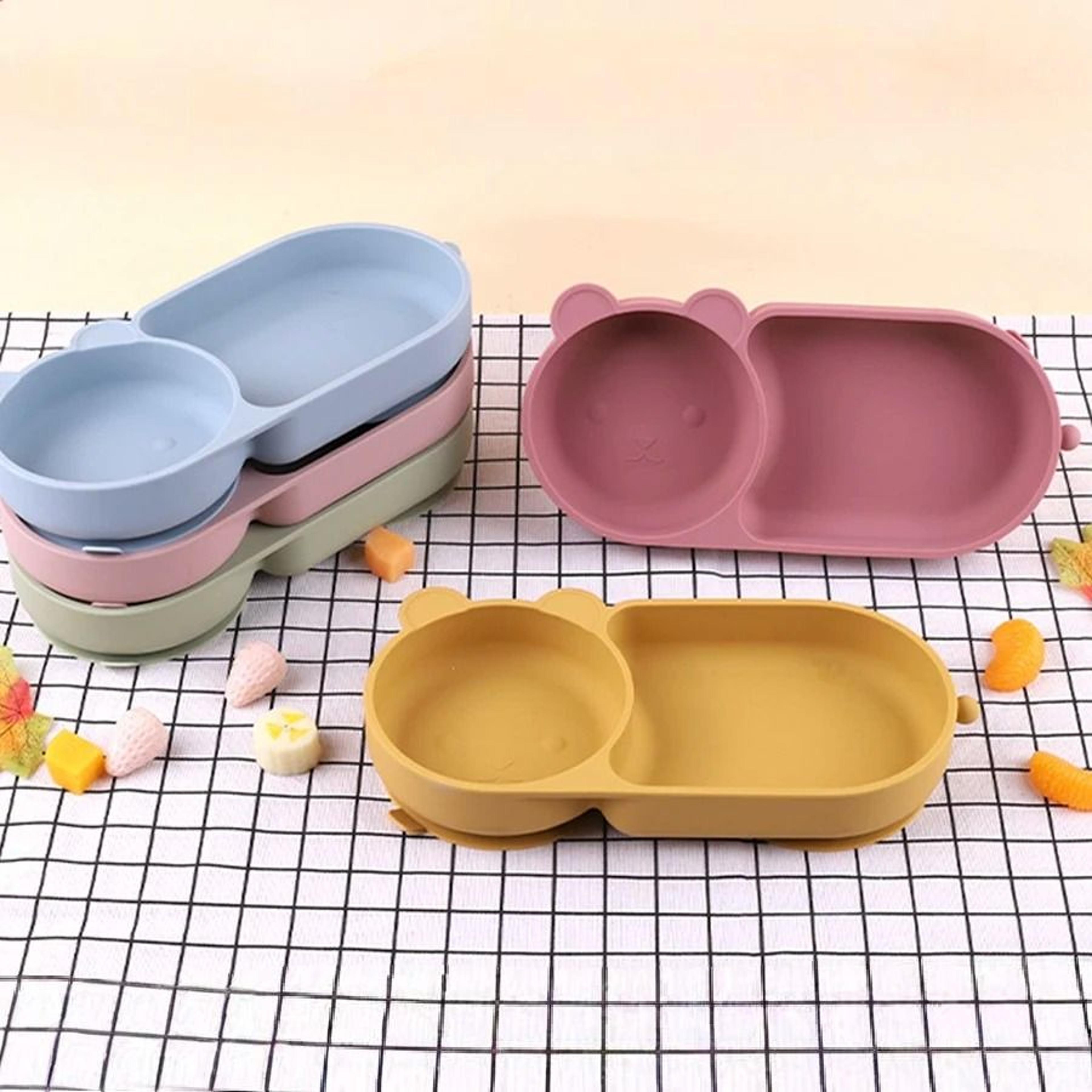bear-safe silicone suction divider plate
