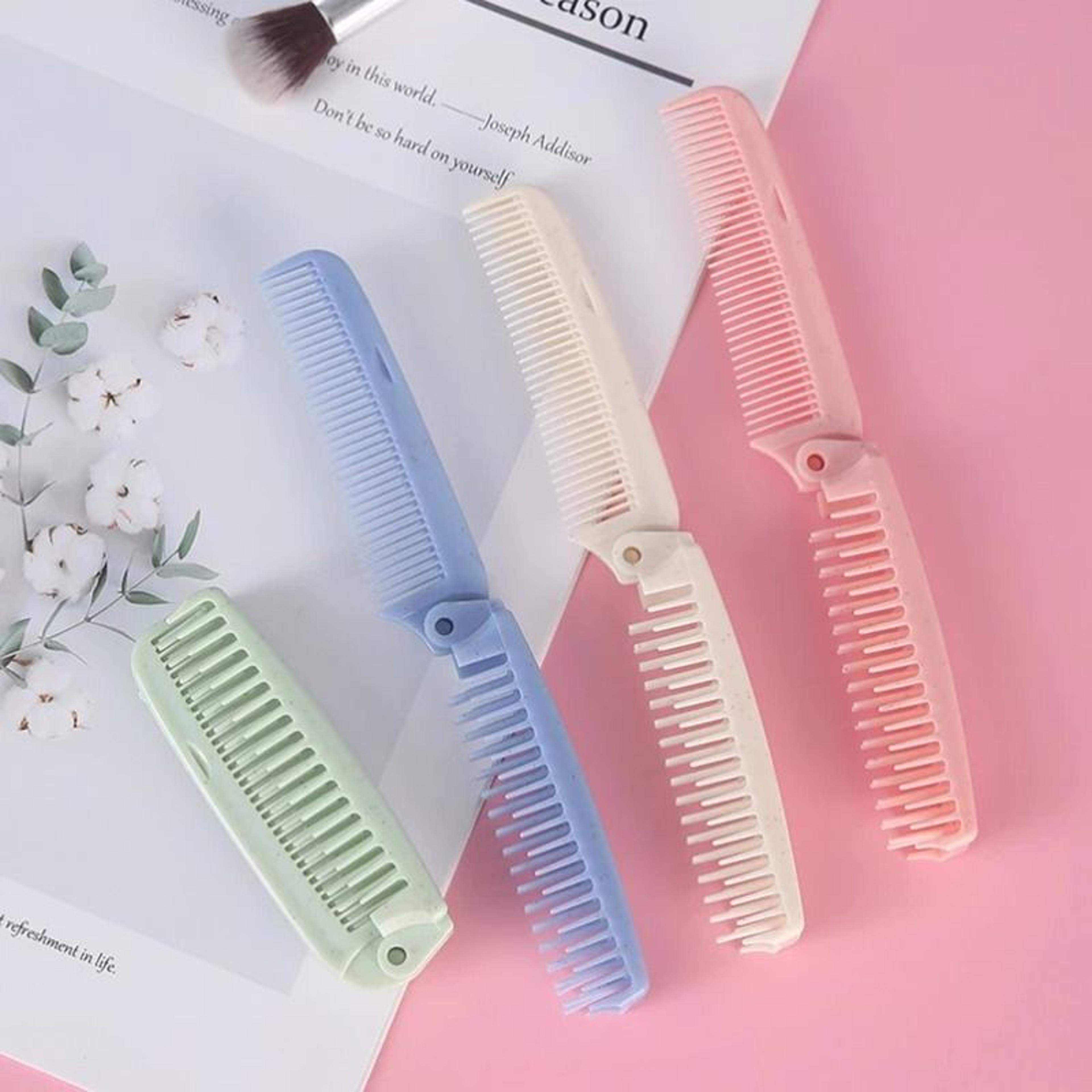 flexi-fold compact massage hair brush