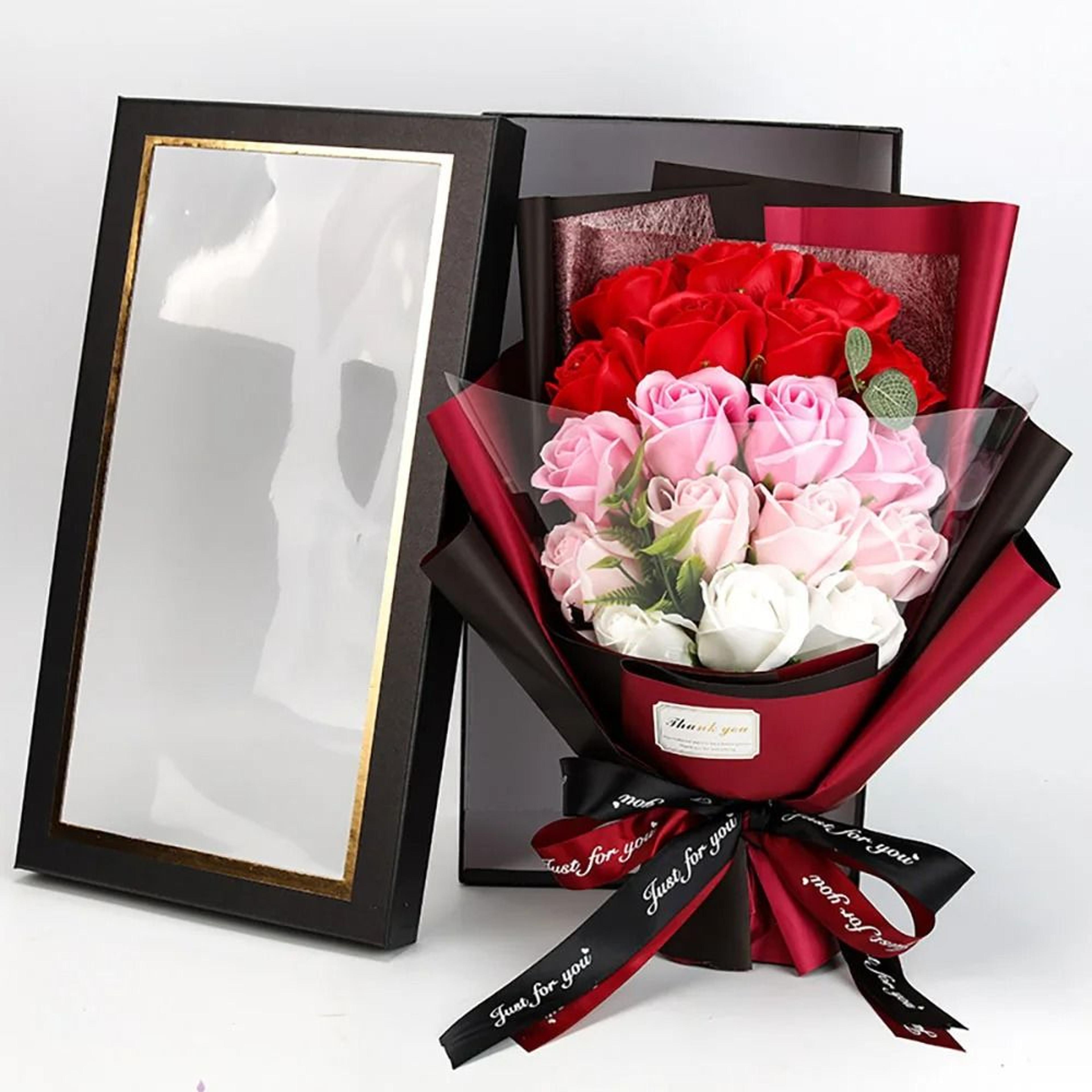 ever-bloom 18-piece luxury soap rose bouquet