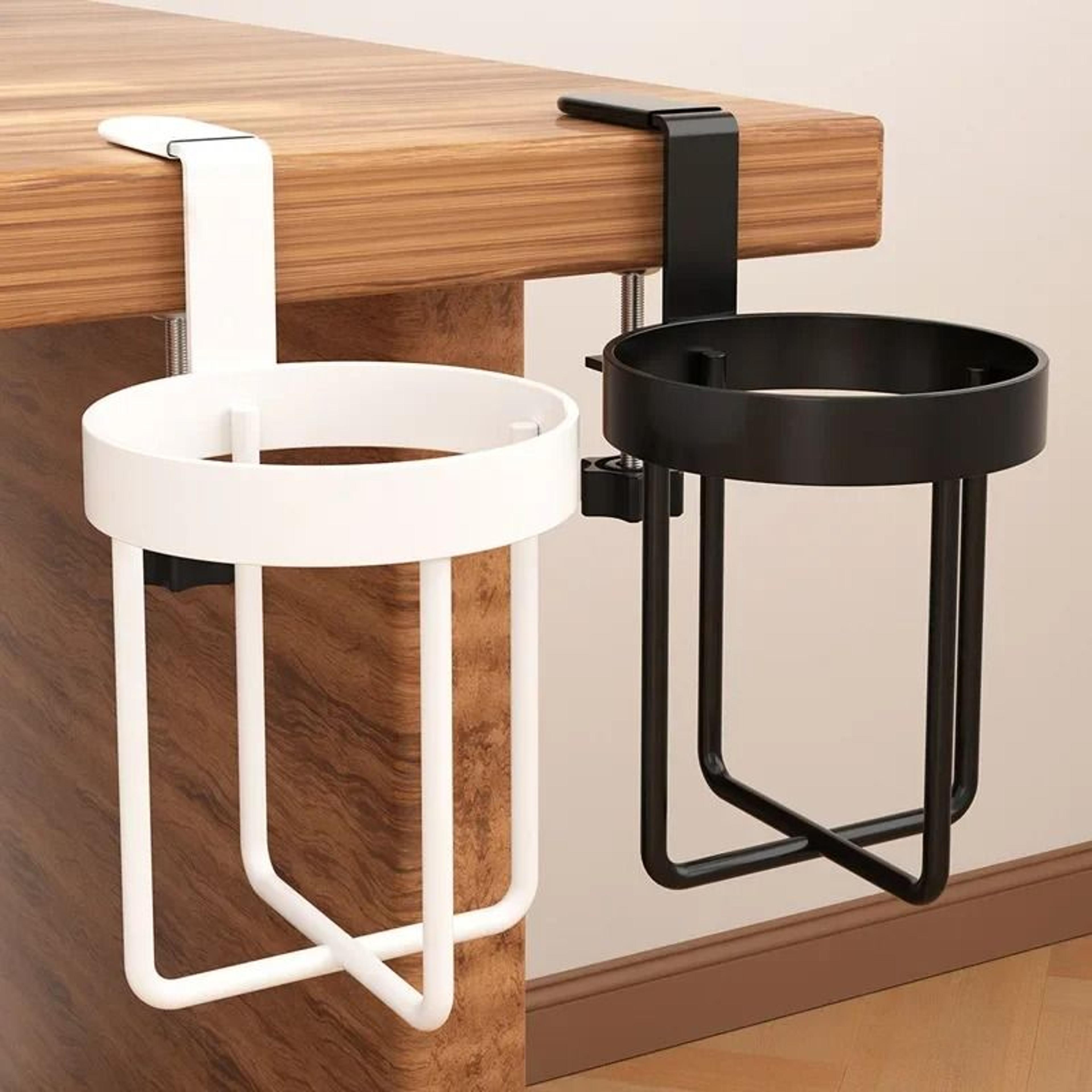 heavy-duty table edge desk side cup holder