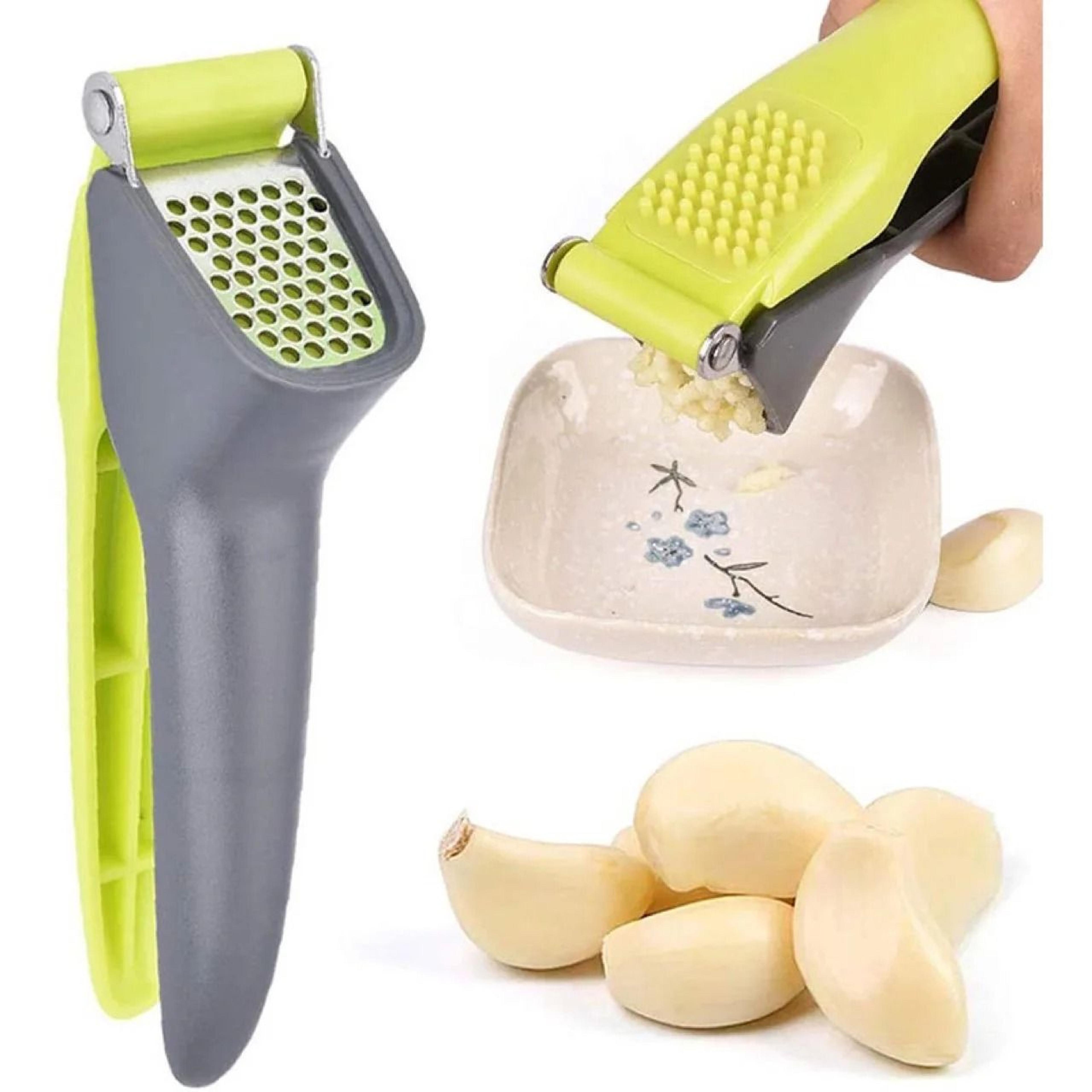 manual stainless steel garlic press