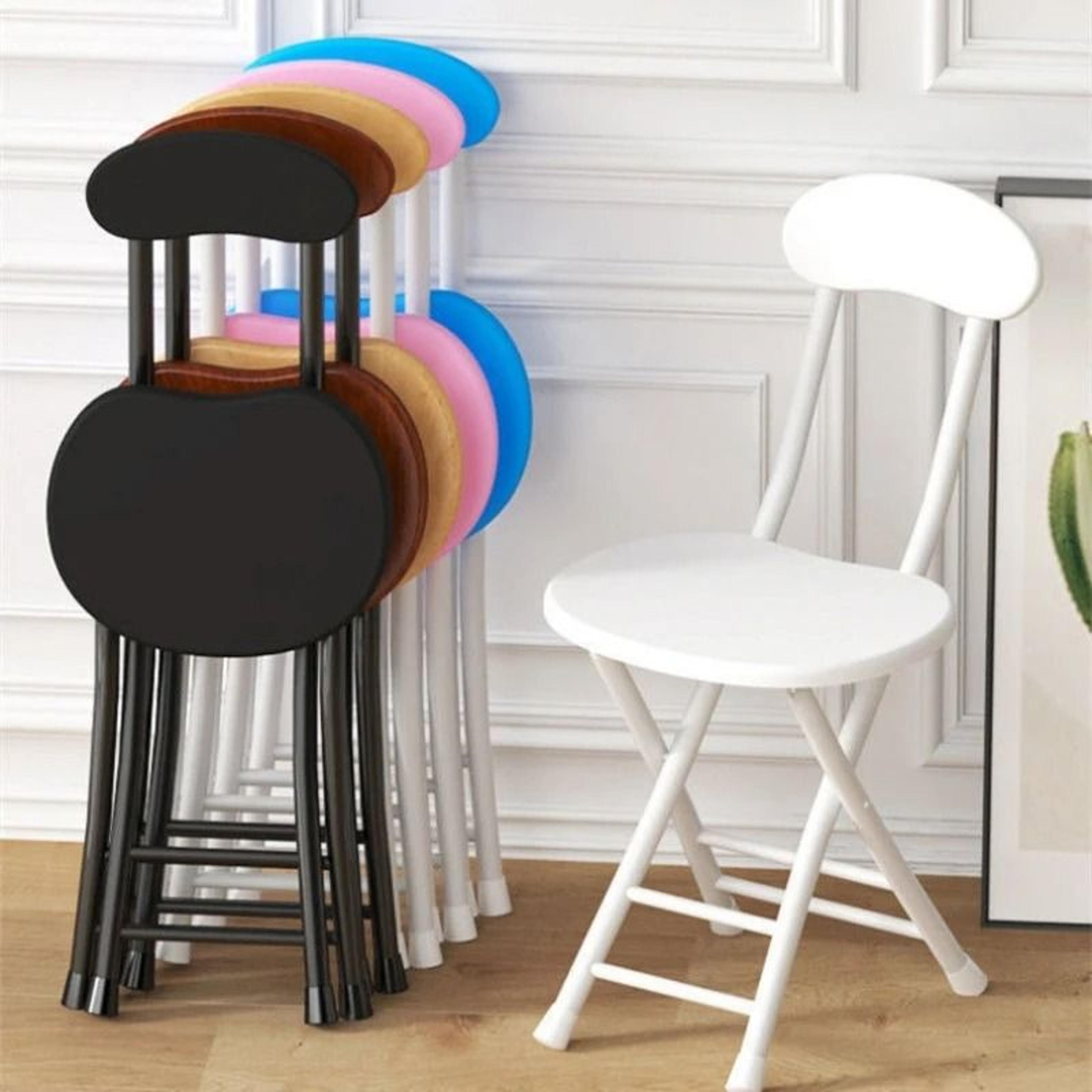 classic-style oval folding chair