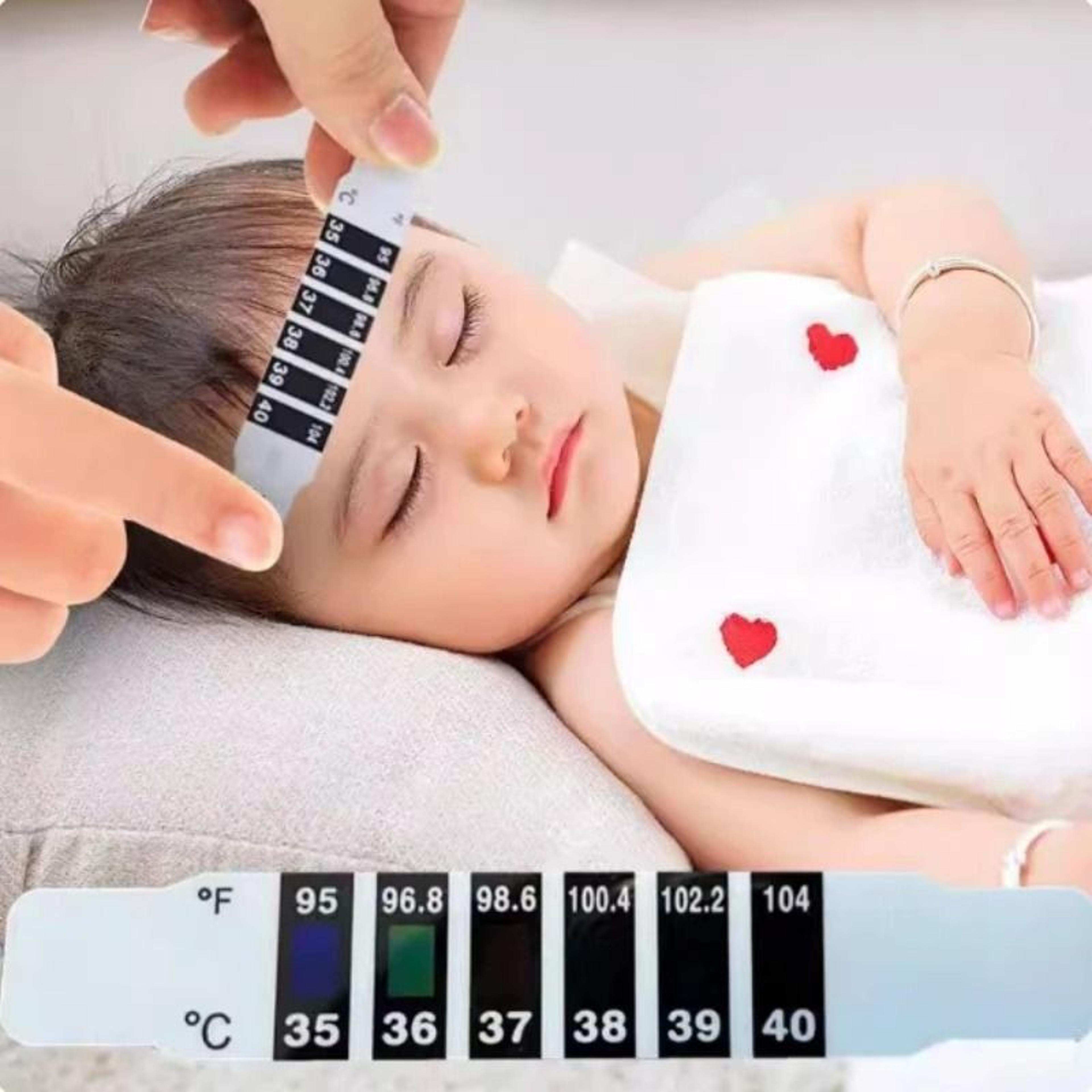 forehead strip fever monitor & multi-use thermometer