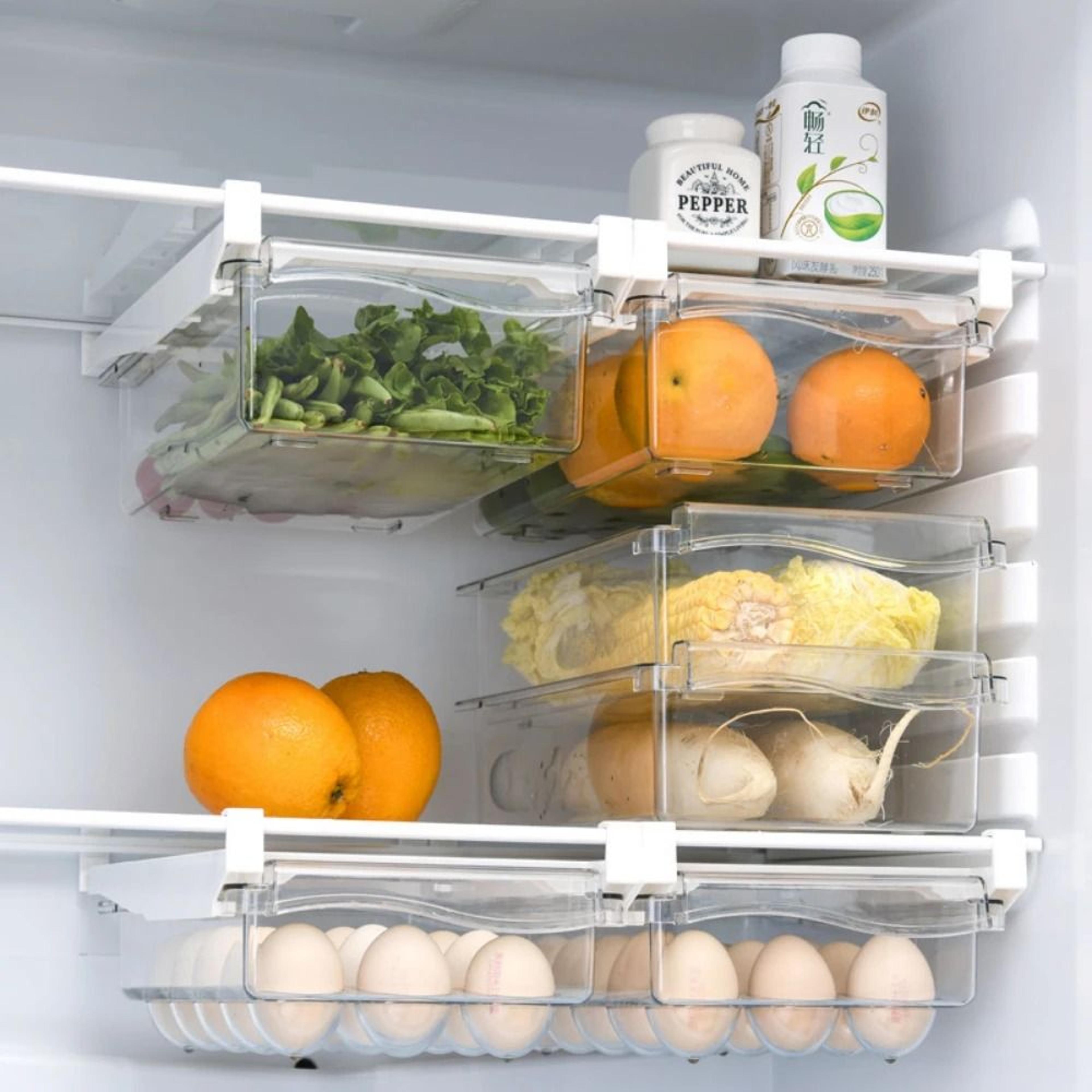 under-shelf transparent refrigerator drawer box