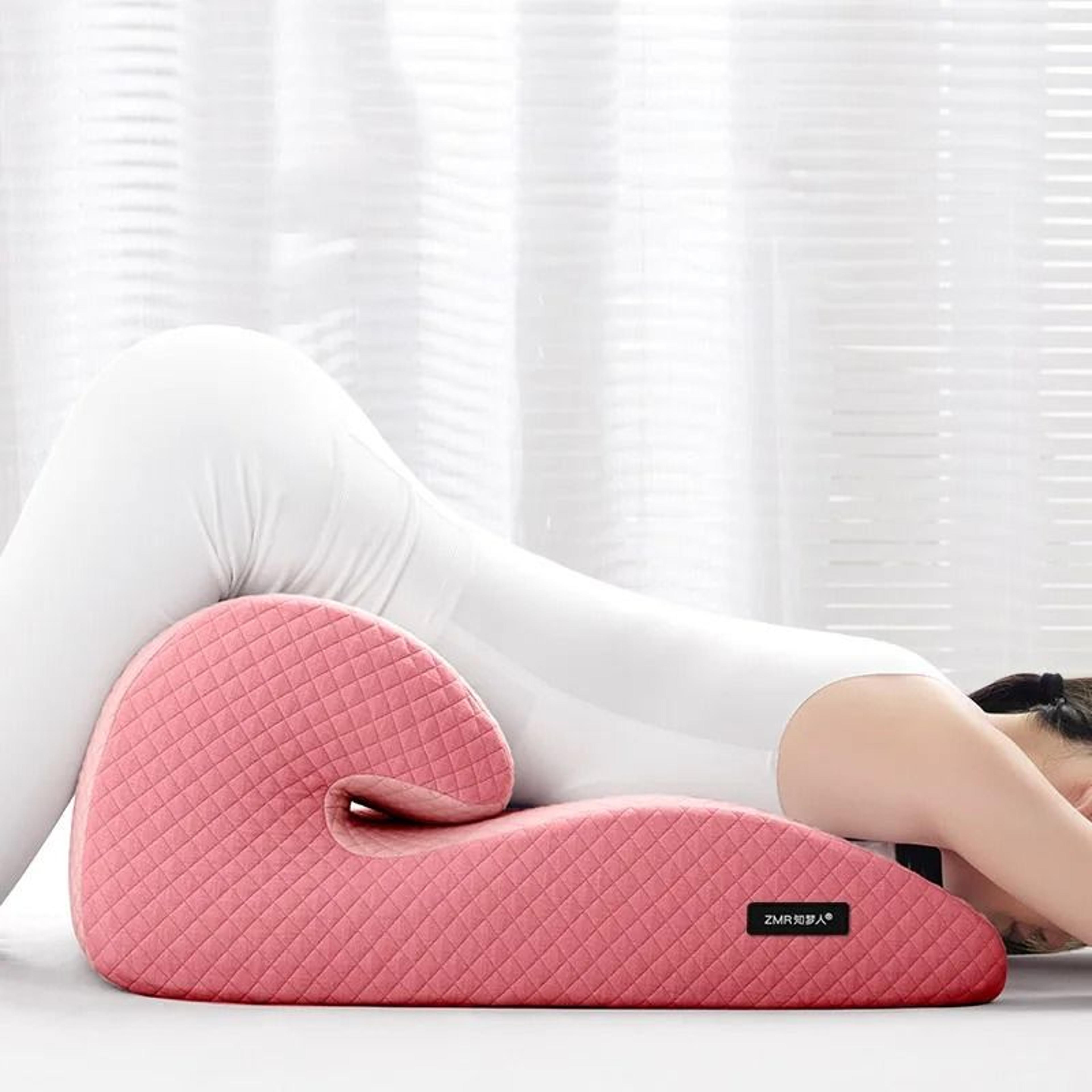 high-density ergonomic memory foam reading & back support pillow