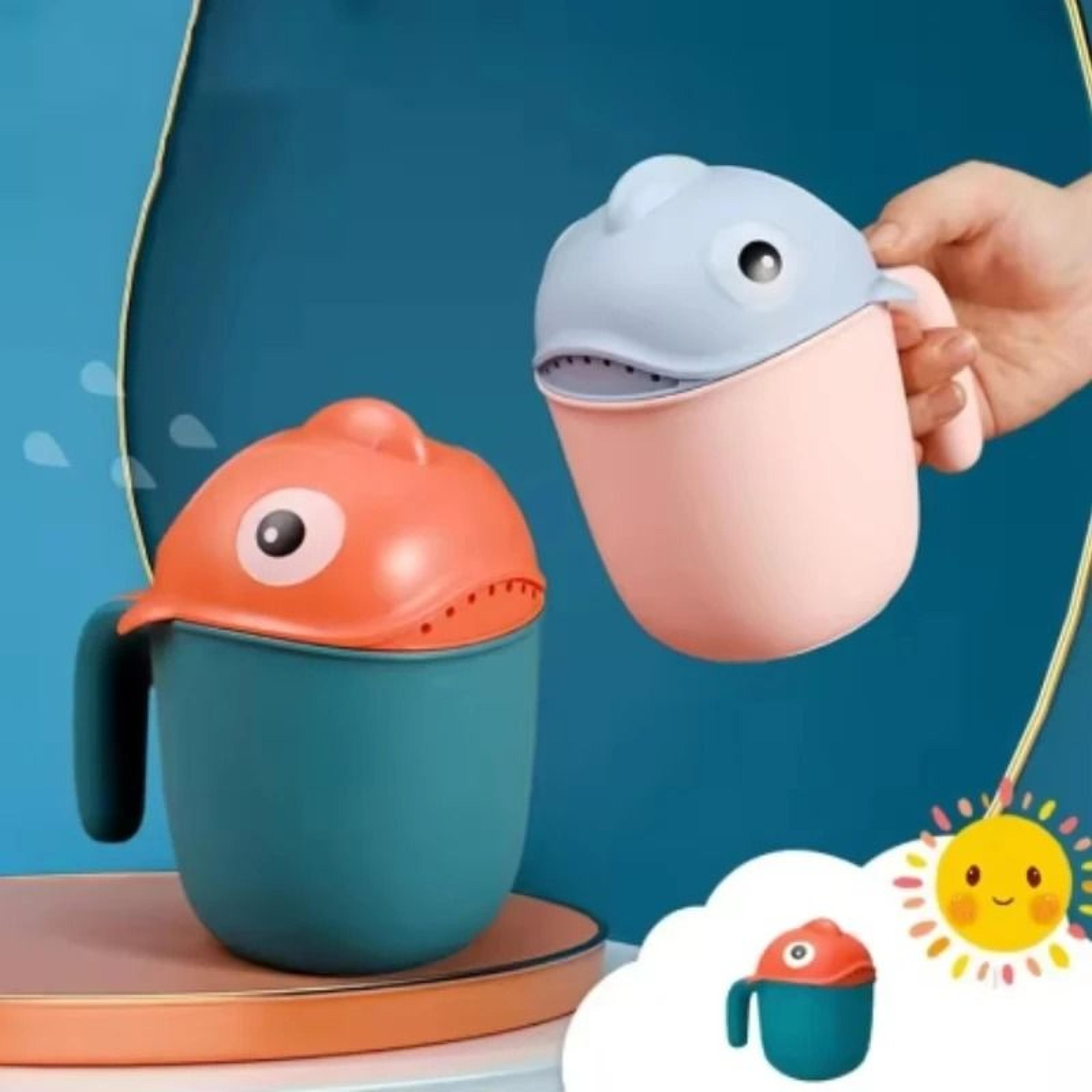 pediatric splash-proof cartoon shampoo & bath rinse cup