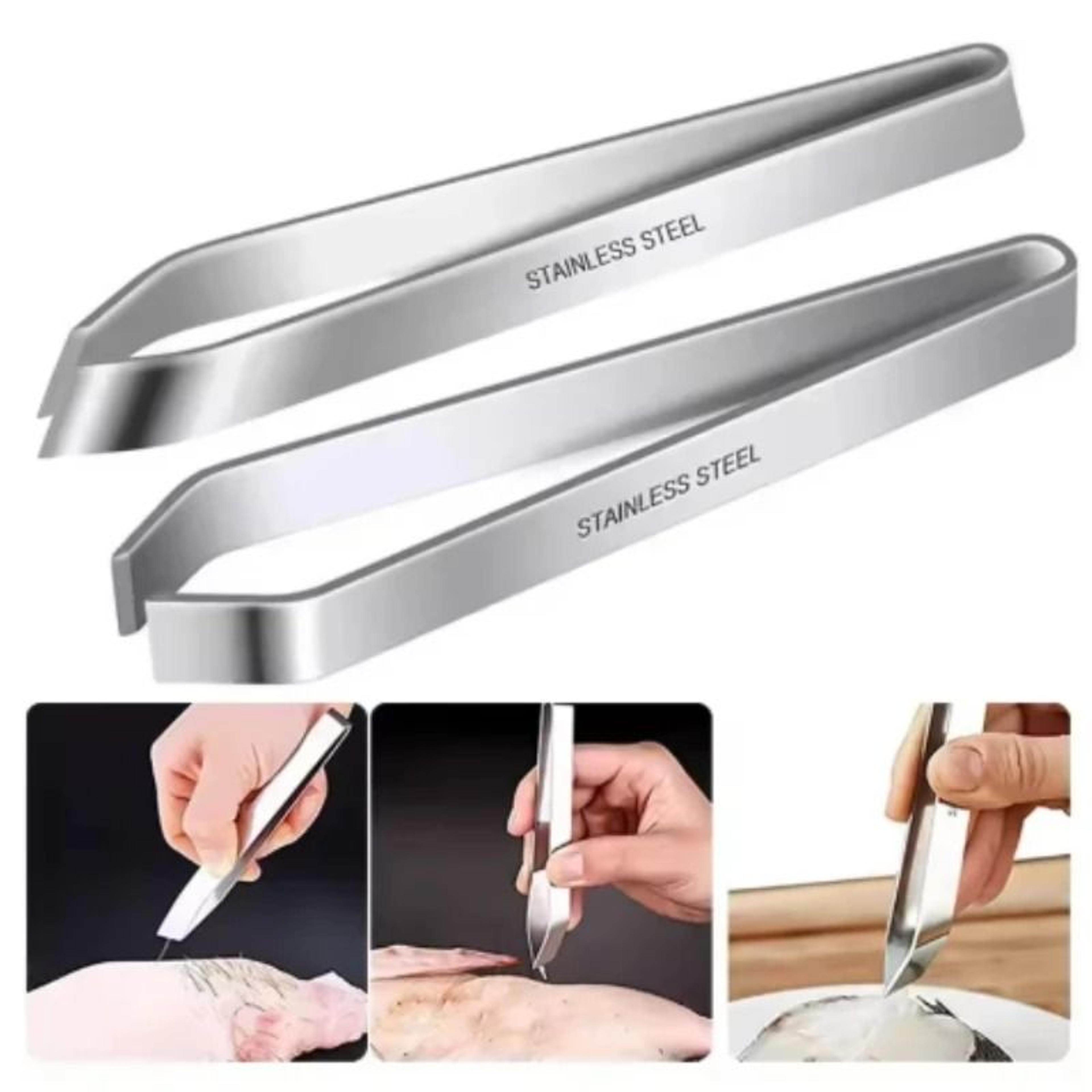 stainless steel precision de-boning & culinary tweezers