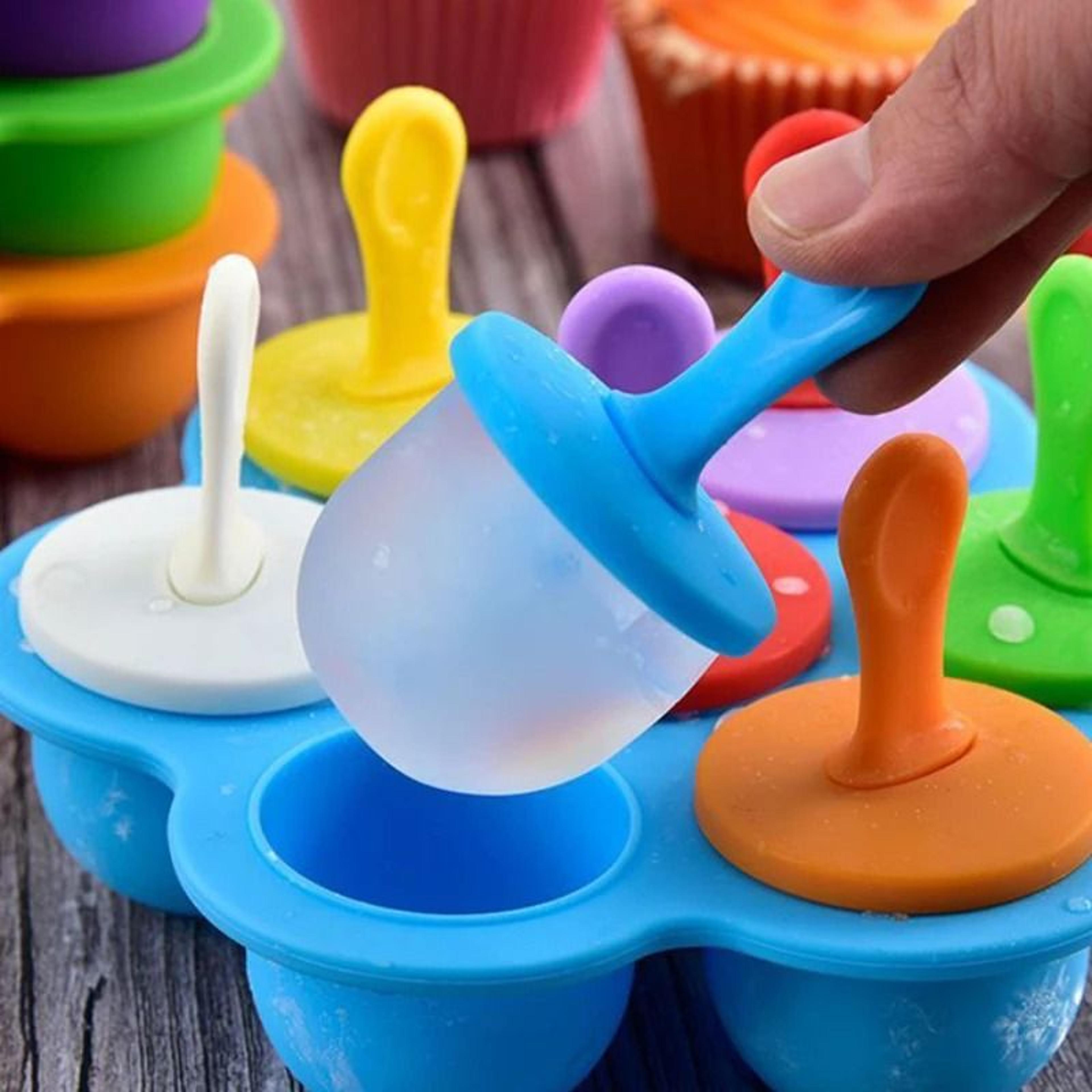 7-hole creative spherical children's popsicle mold