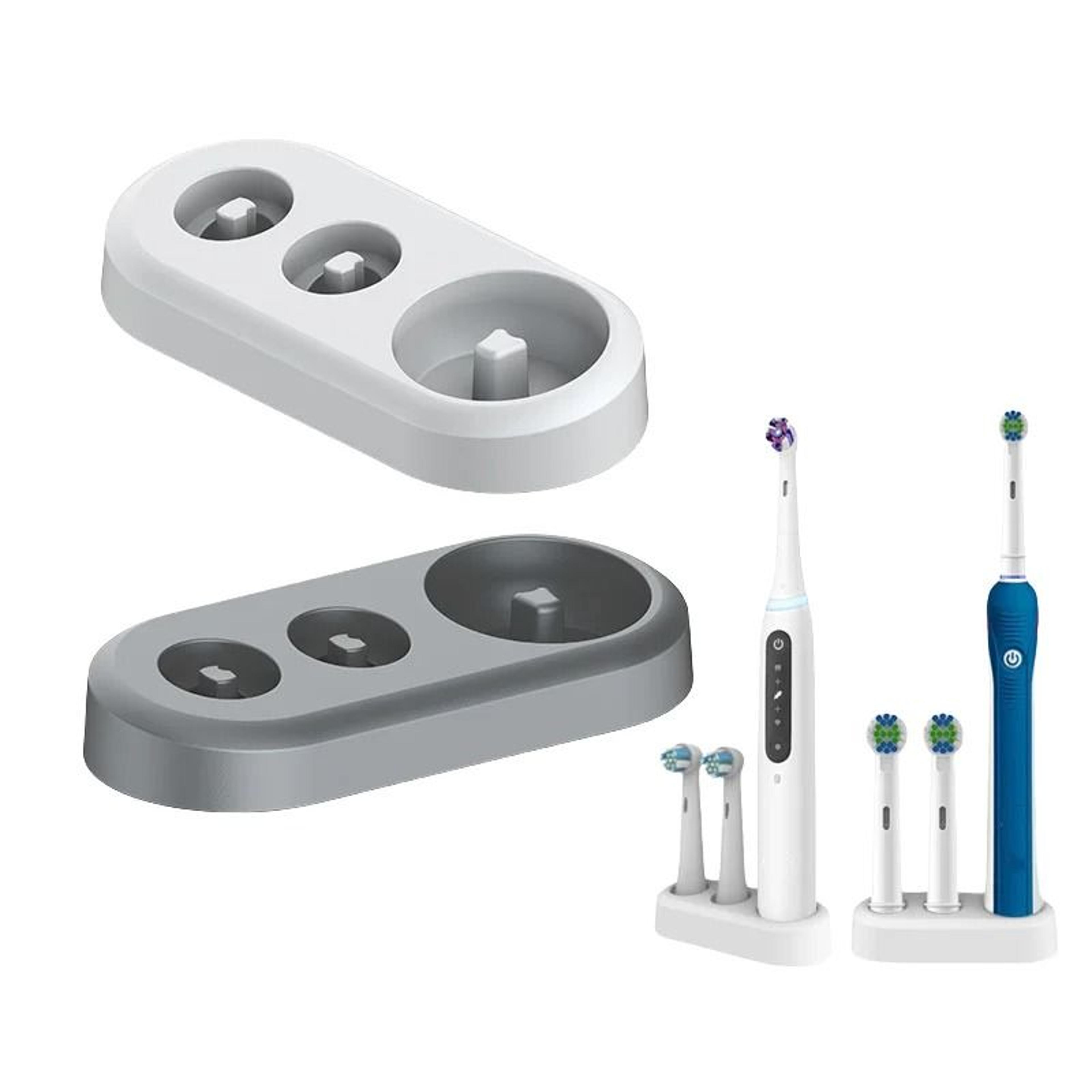 universal electric toothbrush and brush head storage rack
