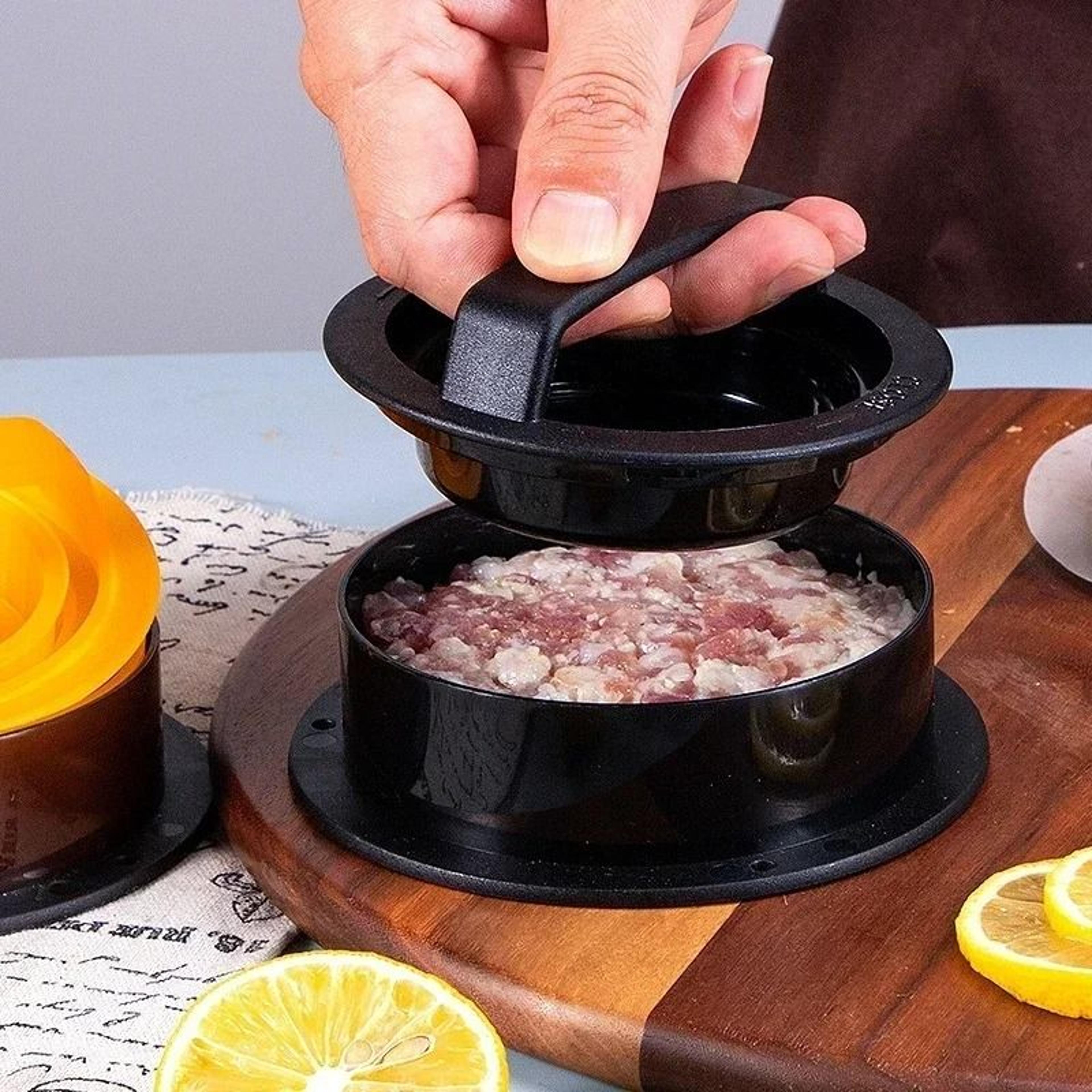 non-stick hamburger meat press and stuffed burger patty maker
