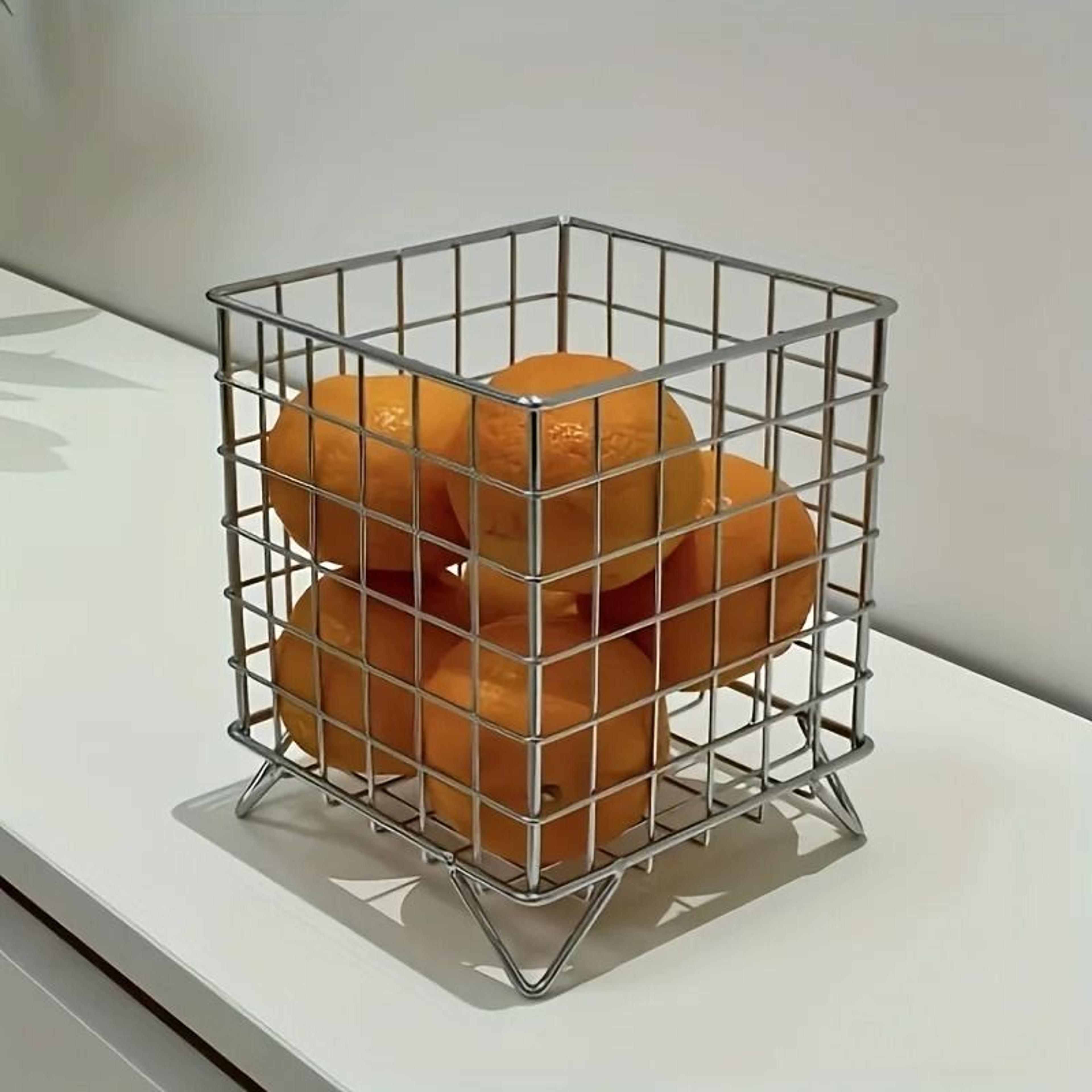 nordic minimalist metal office desk storage & tiered shelf basket